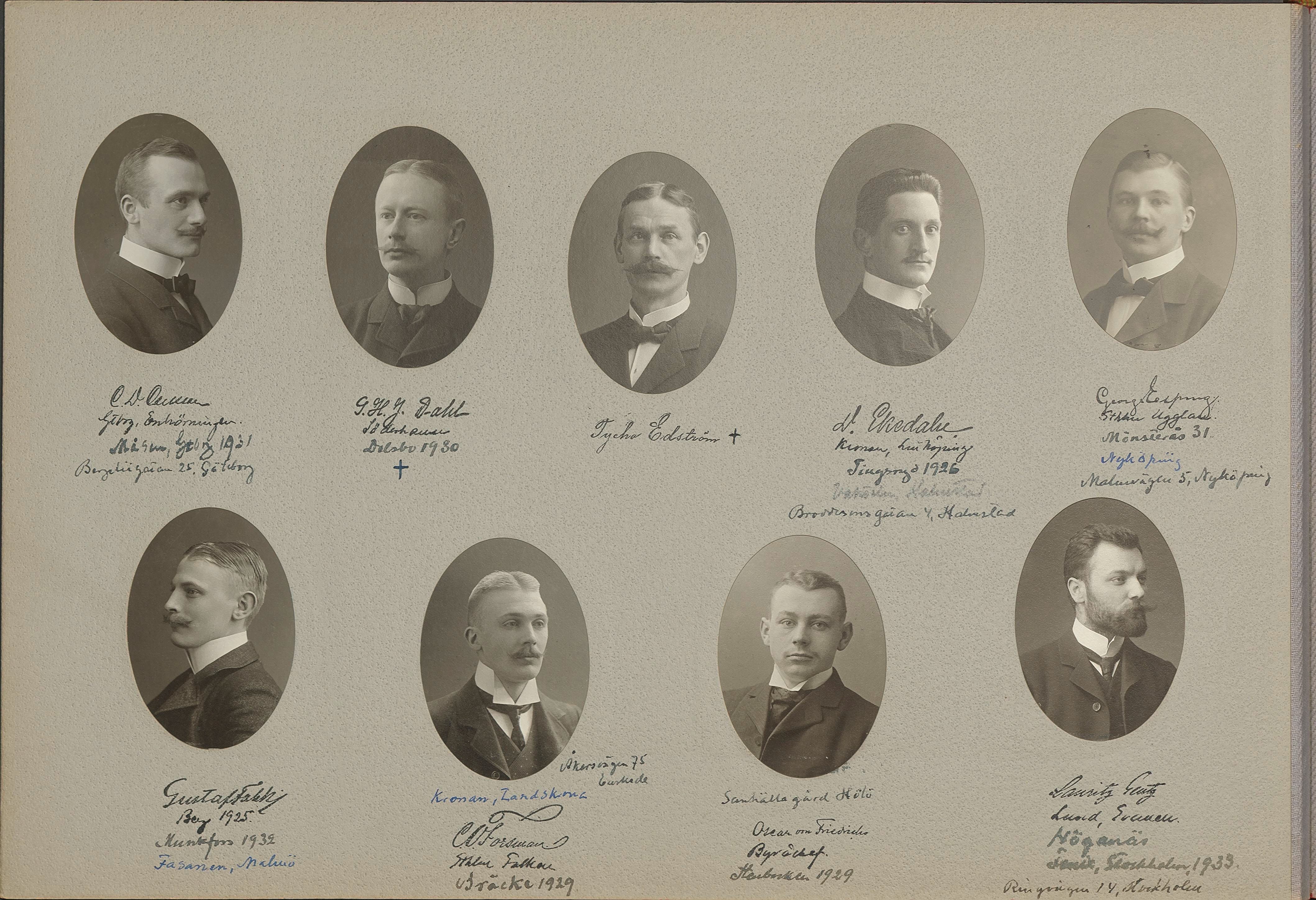 Birger Borgström vid Farmaceutiska institutet 1903–1905
