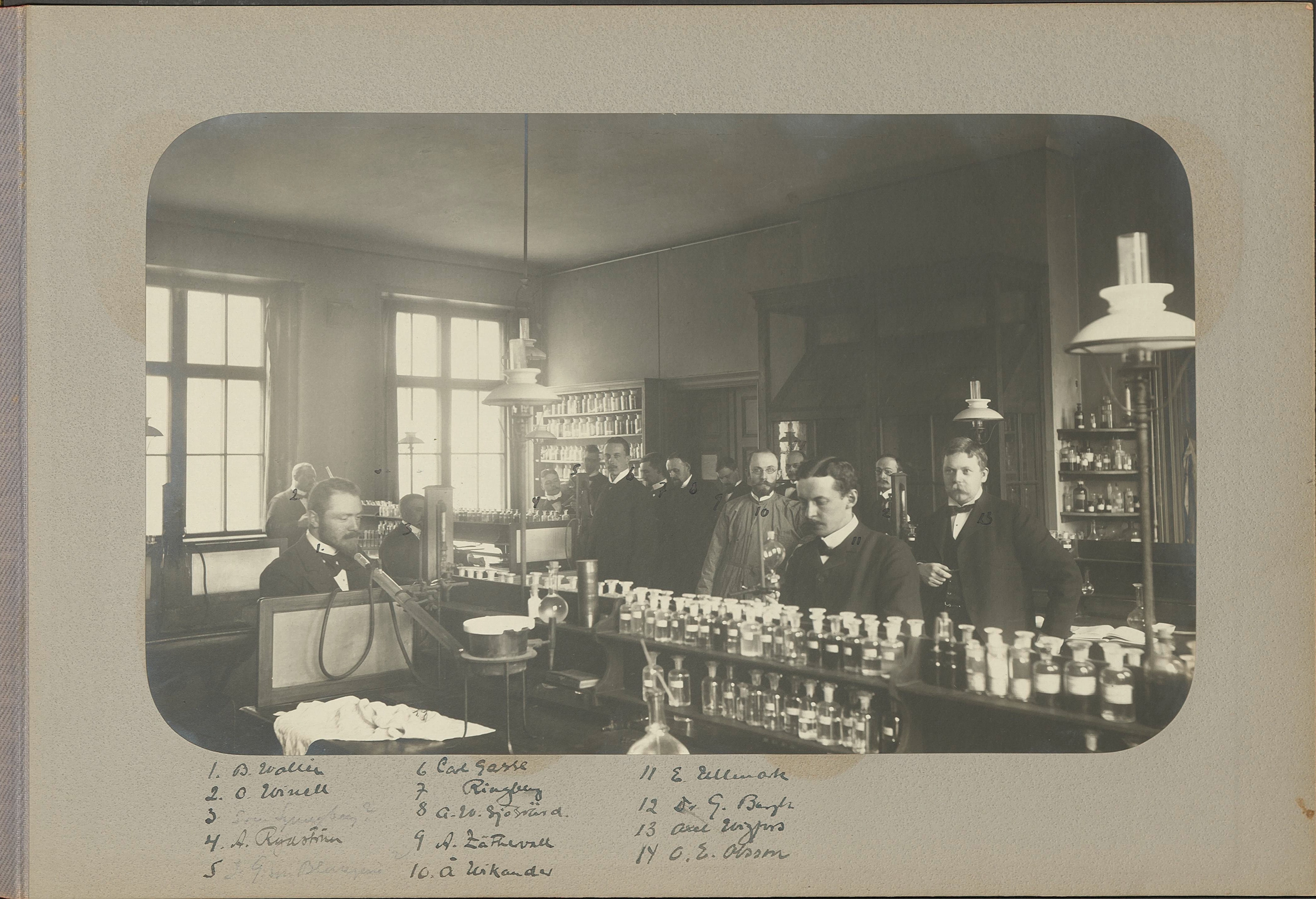 Birger Borgström vid Farmaceutiska institutet 1903–1905