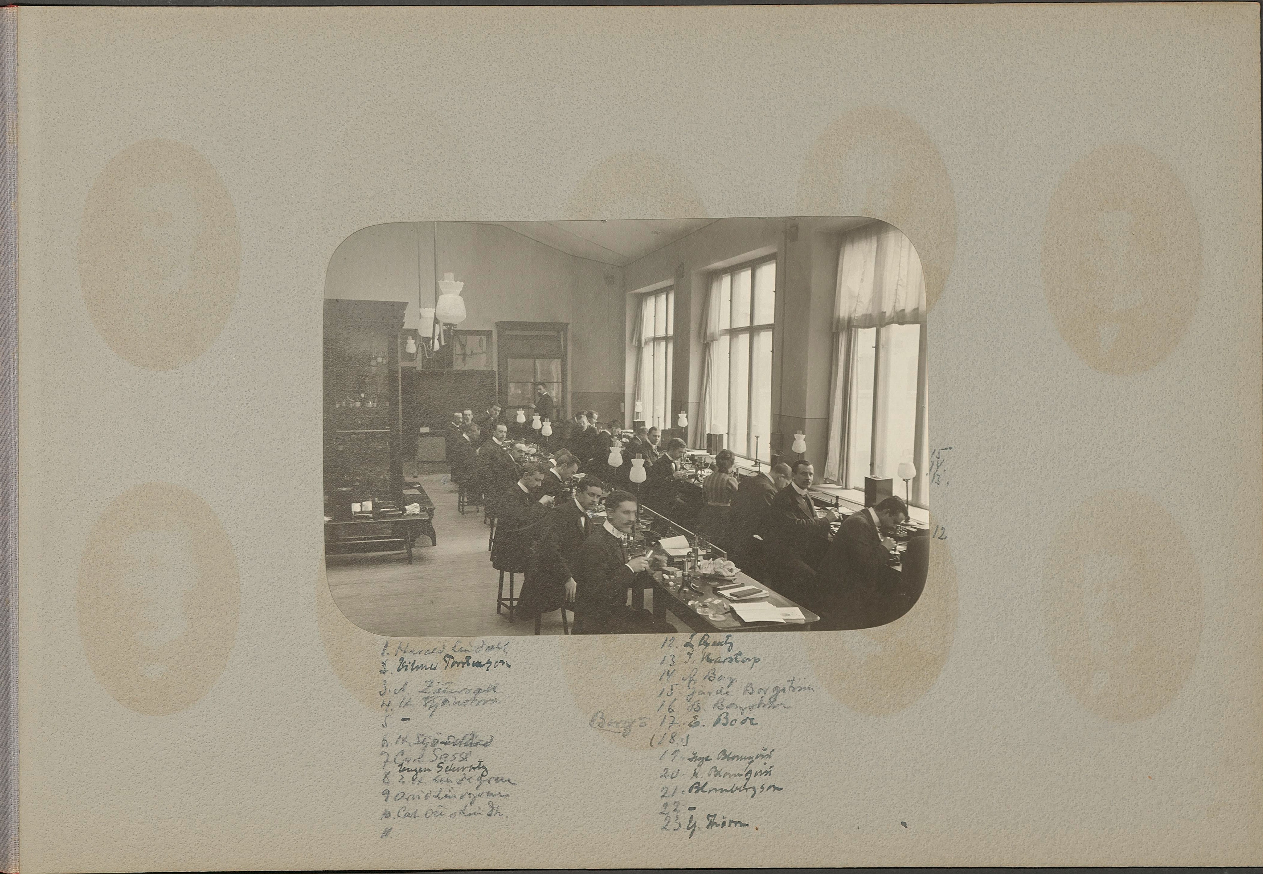 Birger Borgström vid Farmaceutiska institutet 1903–1905