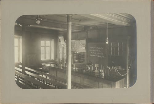 Birger Borgström vid Farmaceutiska institutet 1903–1905