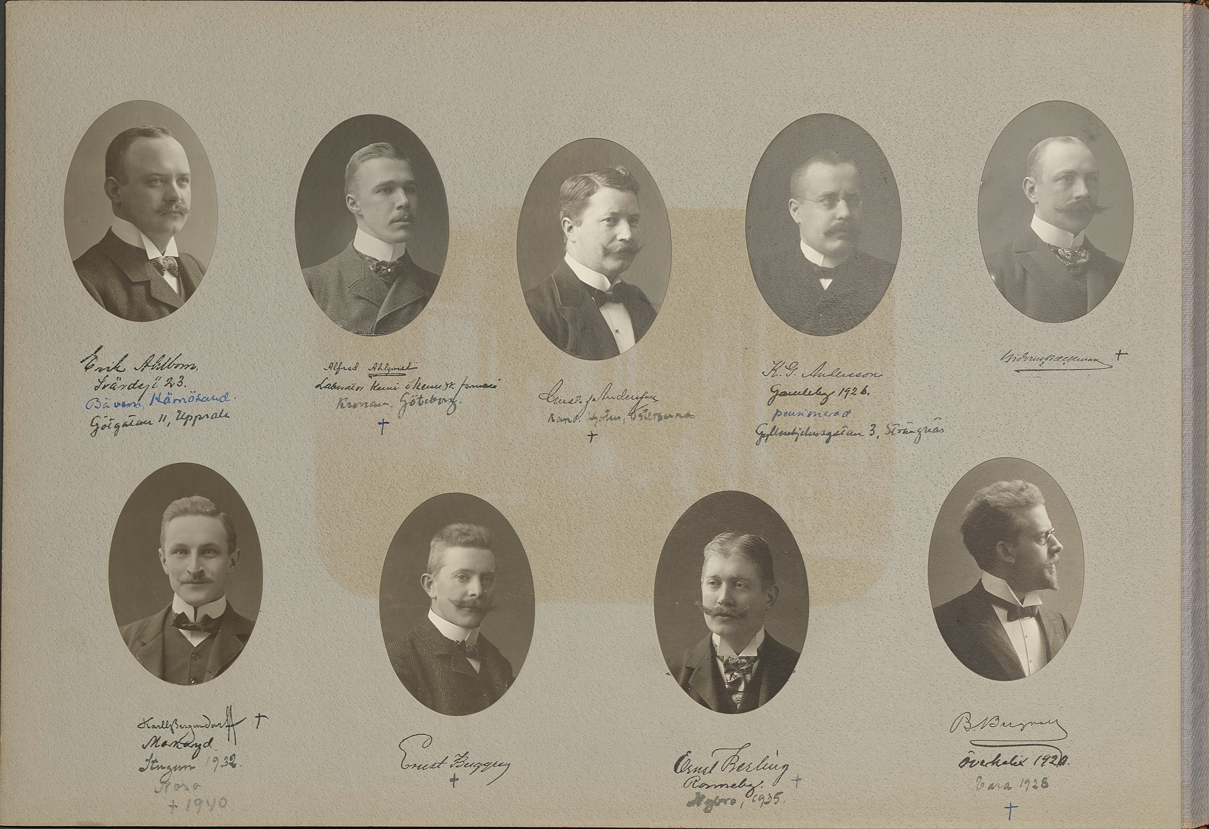 Birger Borgström vid Farmaceutiska institutet 1903–1905