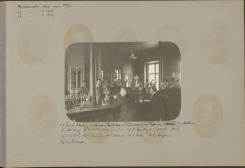 Birger Borgström vid Farmaceutiska institutet 1903–1905