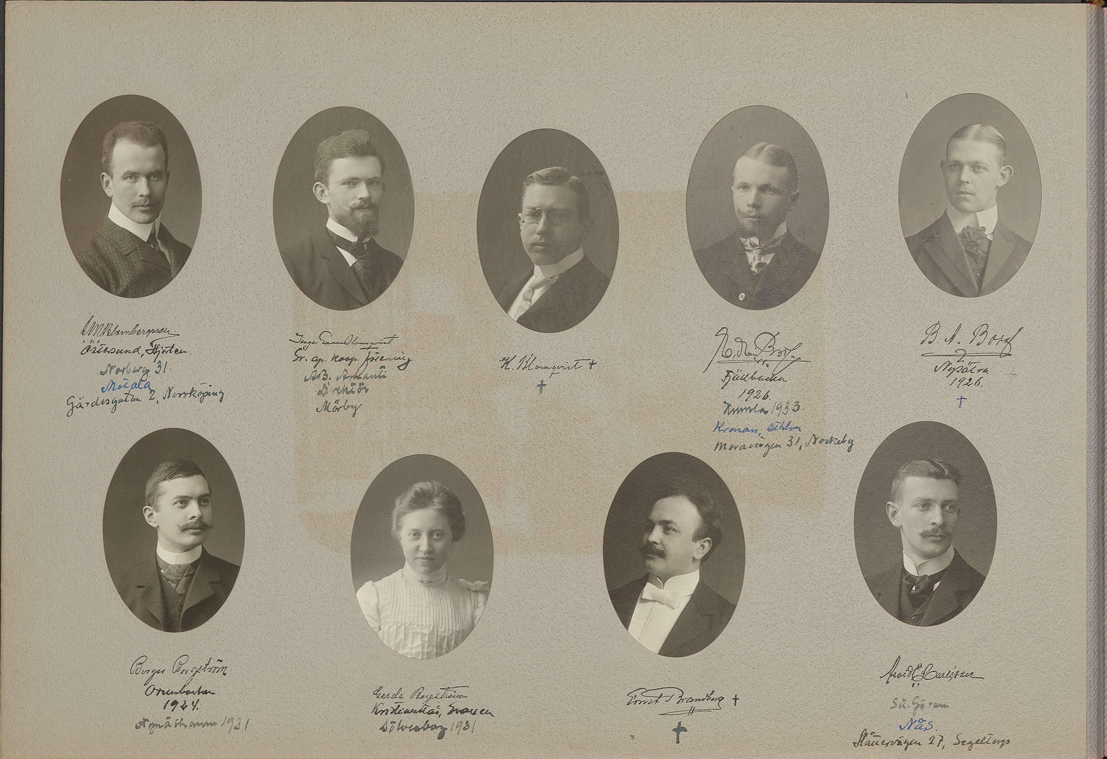 Birger Borgström vid Farmaceutiska institutet 1903–1905
