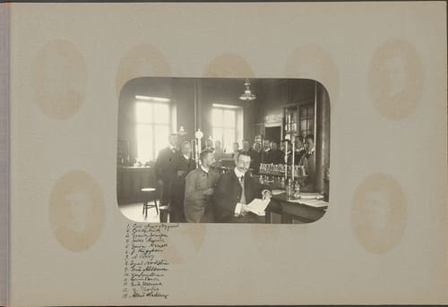 Birger Borgström vid Farmaceutiska institutet 1903–1905