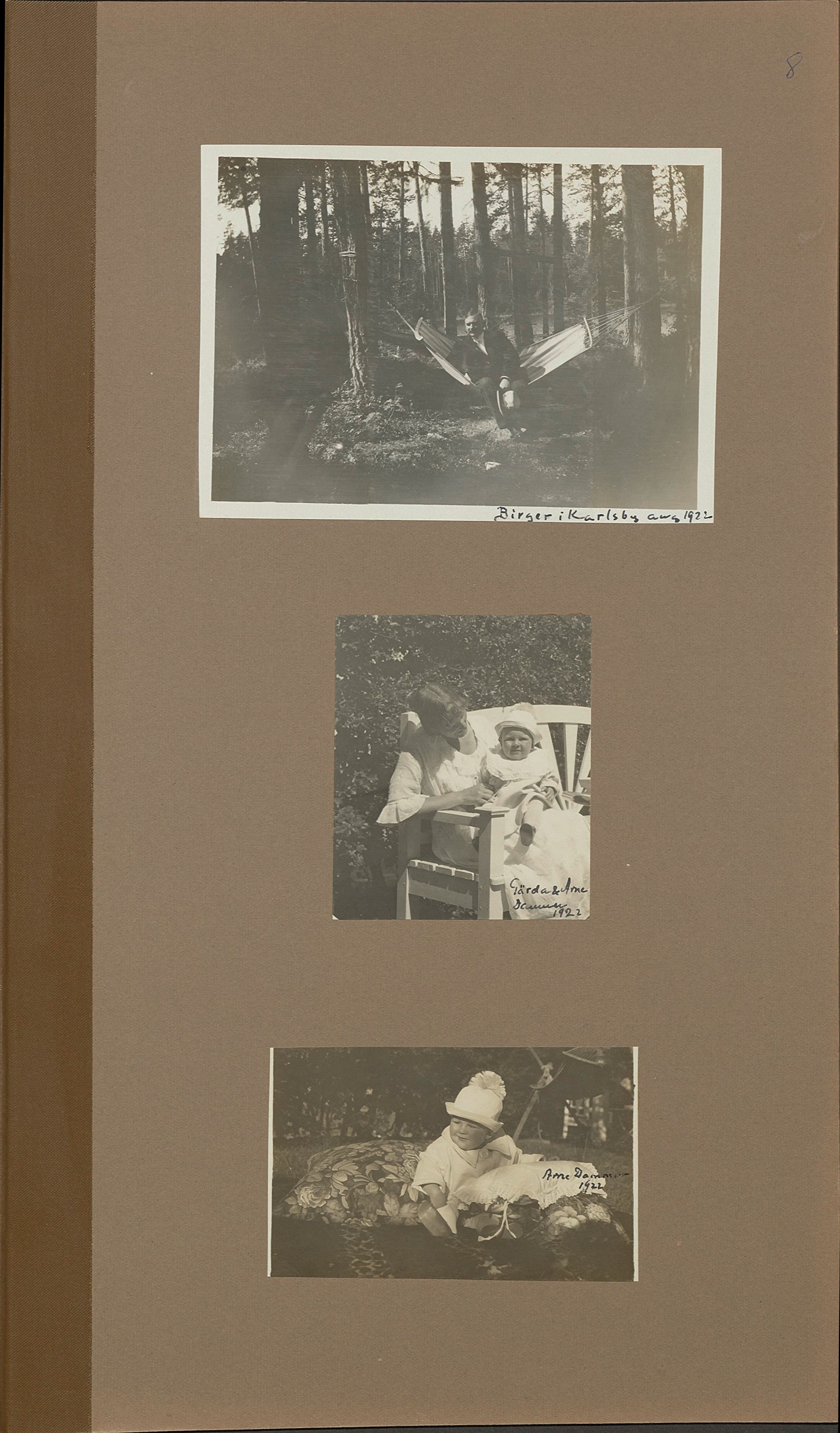 Ett av Nils Otto Birger Borgströms fotoalbum