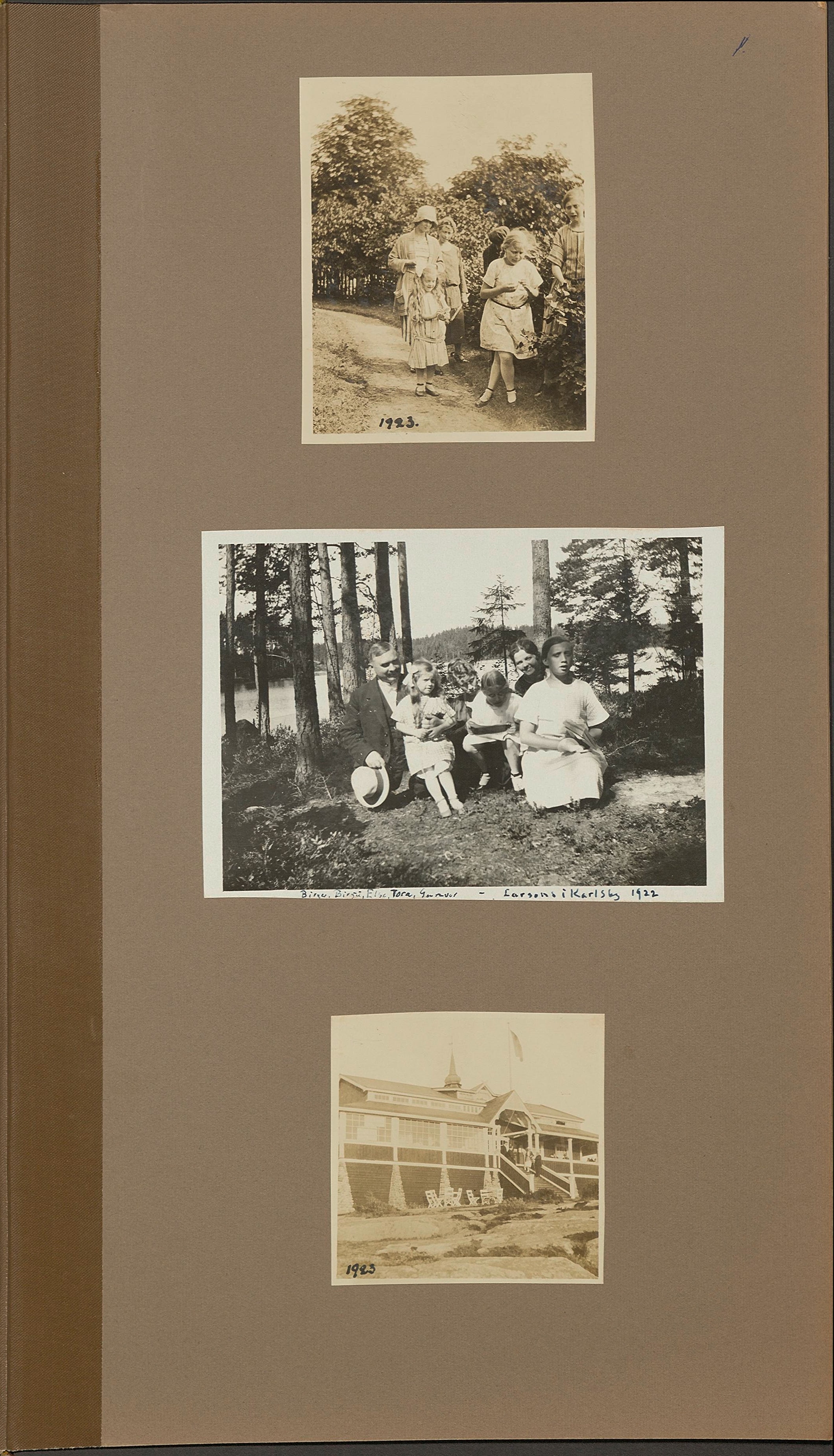 Ett av Nils Otto Birger Borgströms fotoalbum