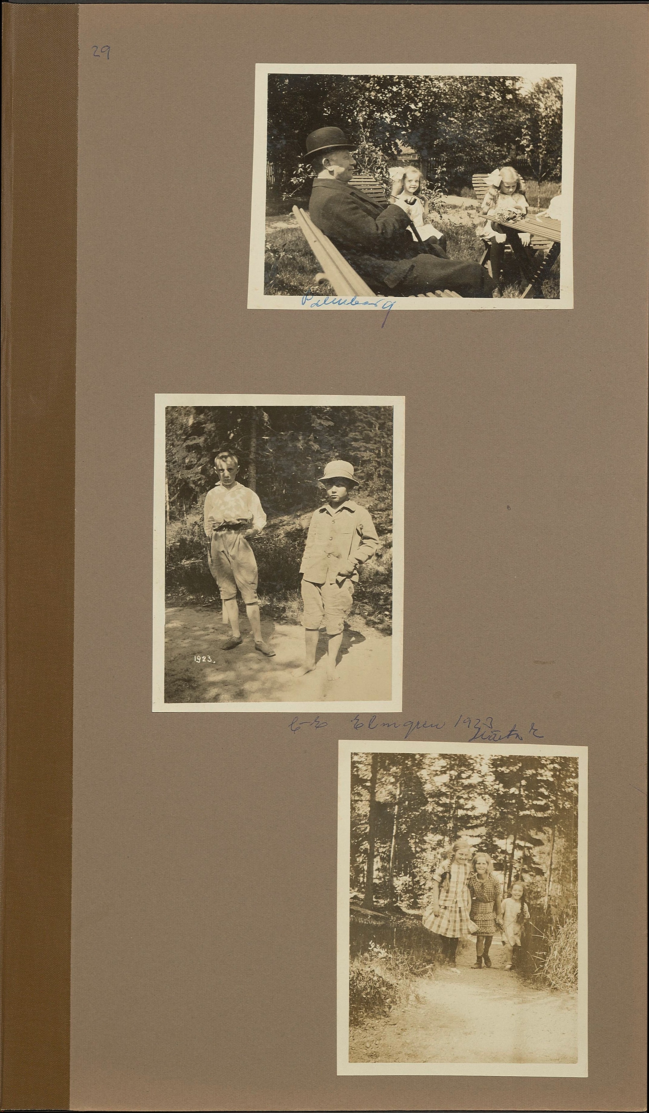 Ett av Nils Otto Birger Borgströms fotoalbum