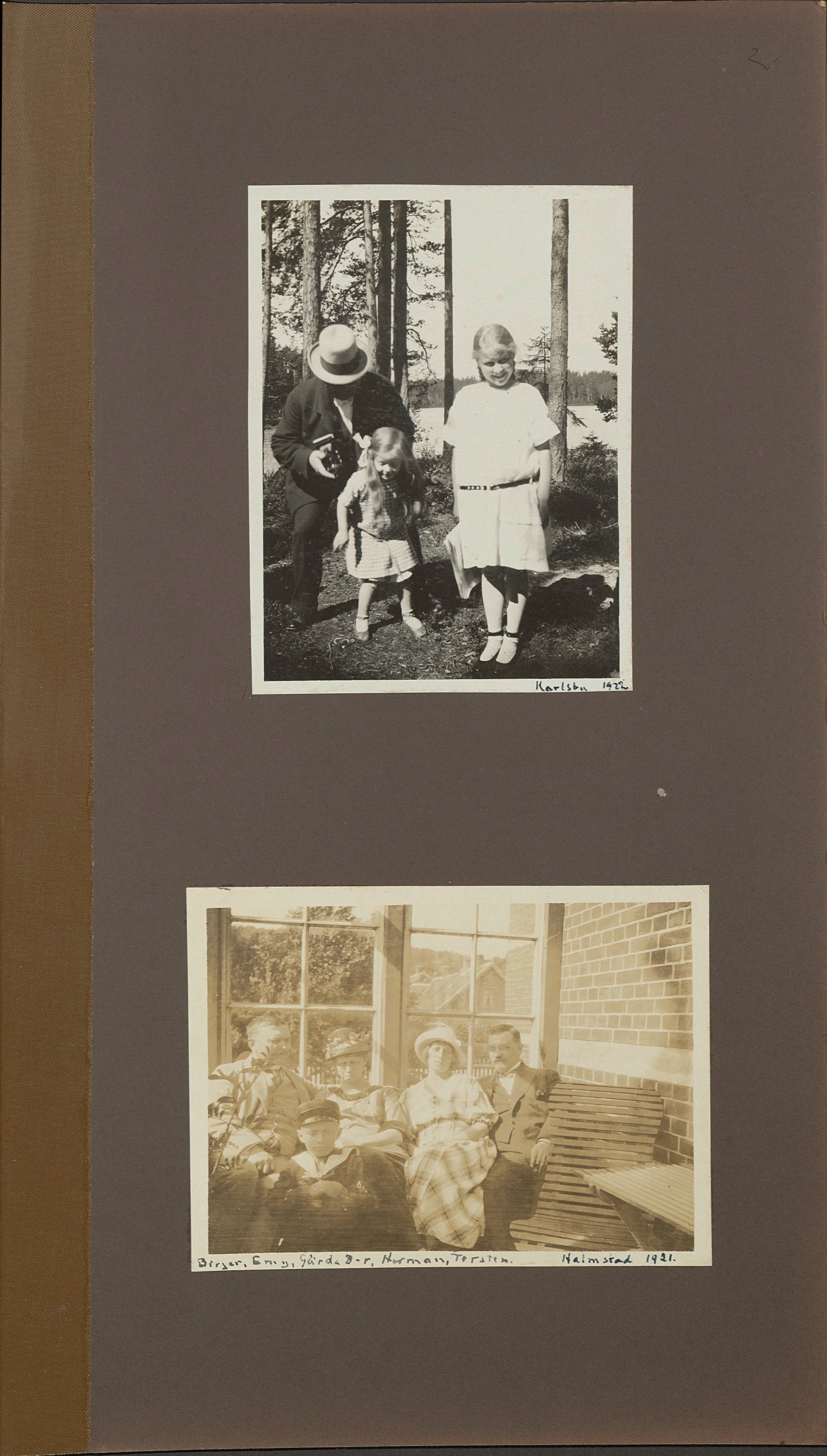 Ett av Nils Otto Birger Borgströms fotoalbum