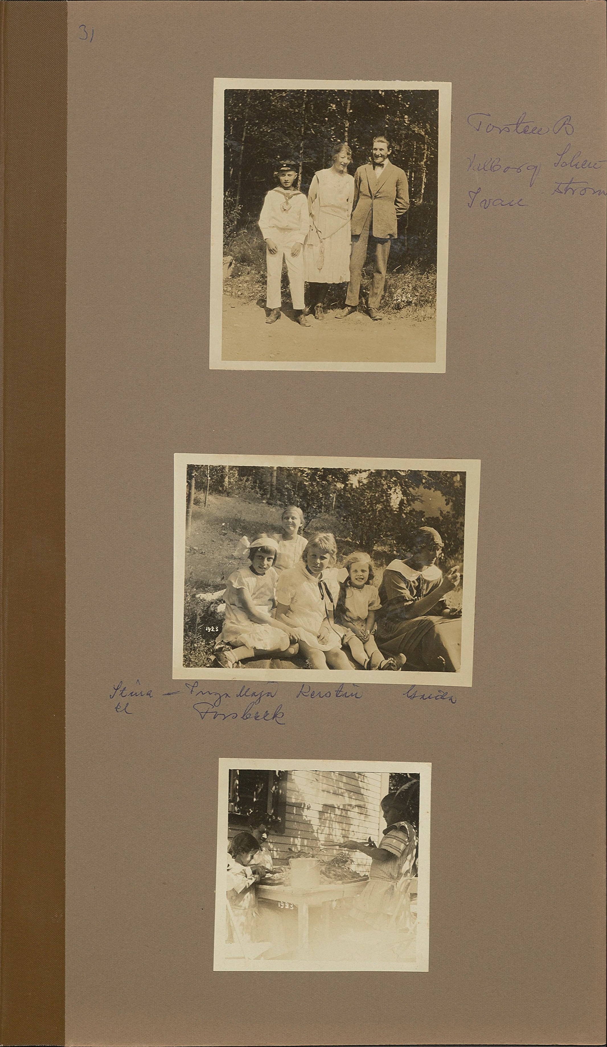 Ett av Nils Otto Birger Borgströms fotoalbum