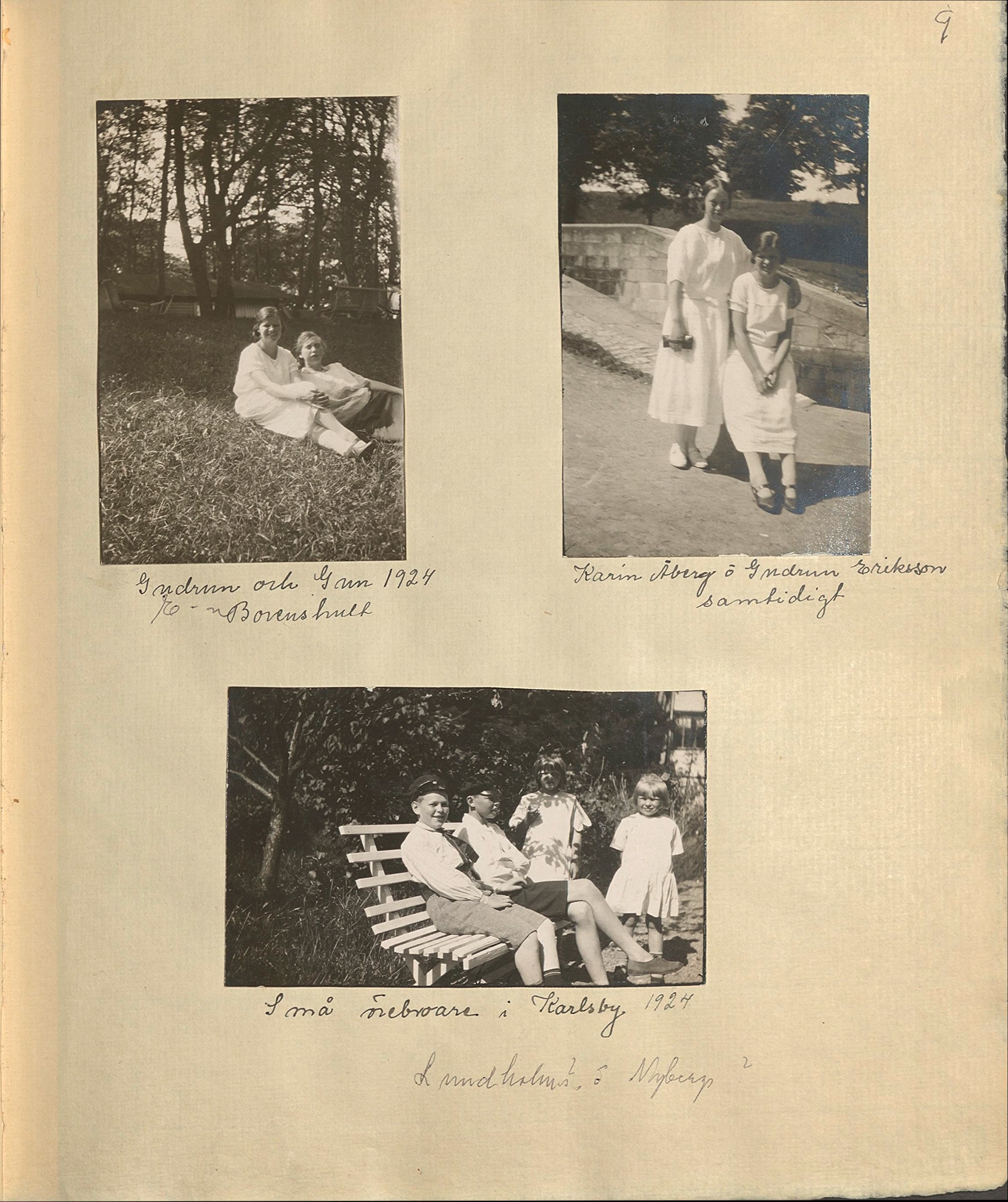 Gunvor f. Borgström Weibels fotoalbum
