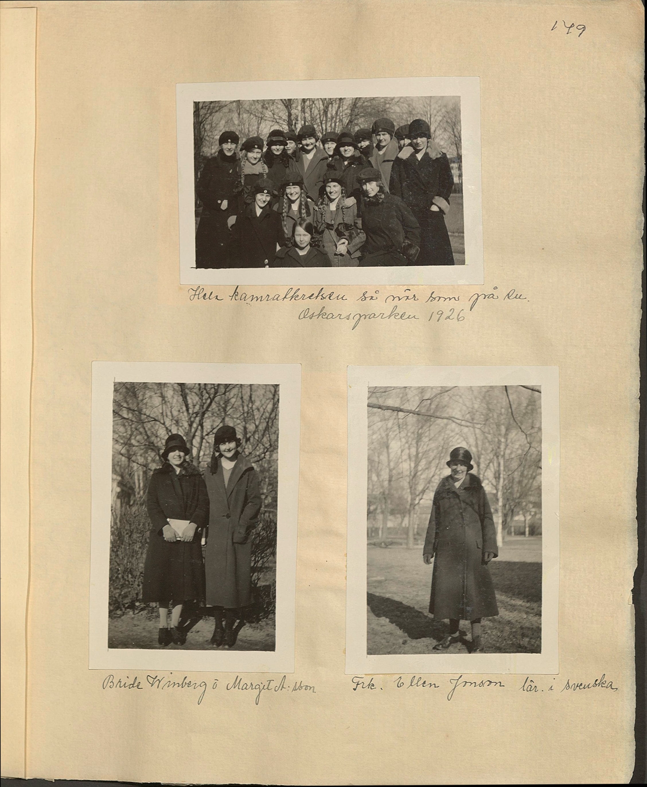 Gunvor f. Borgström Weibels fotoalbum