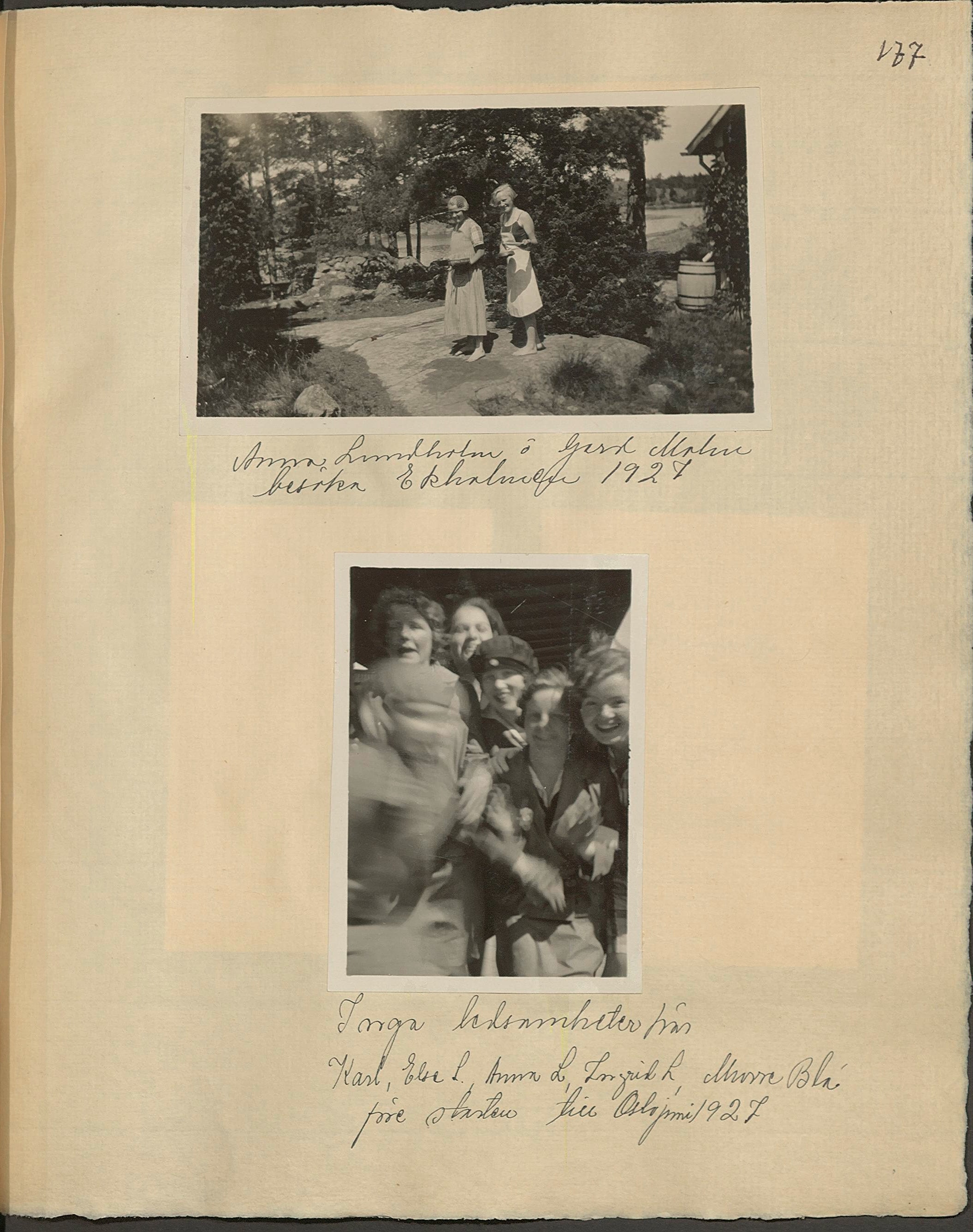 Gunvor f. Borgström Weibels fotoalbum