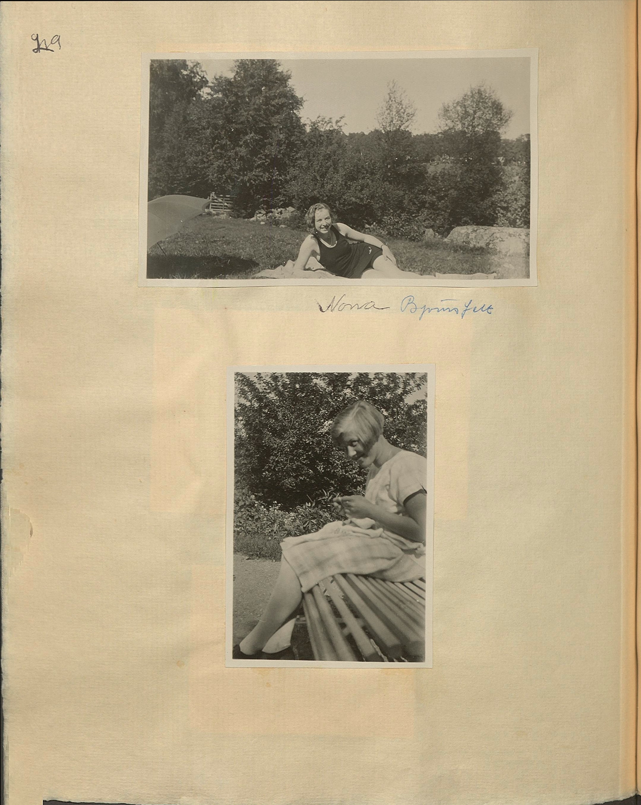 Gunvor f. Borgström Weibels fotoalbum