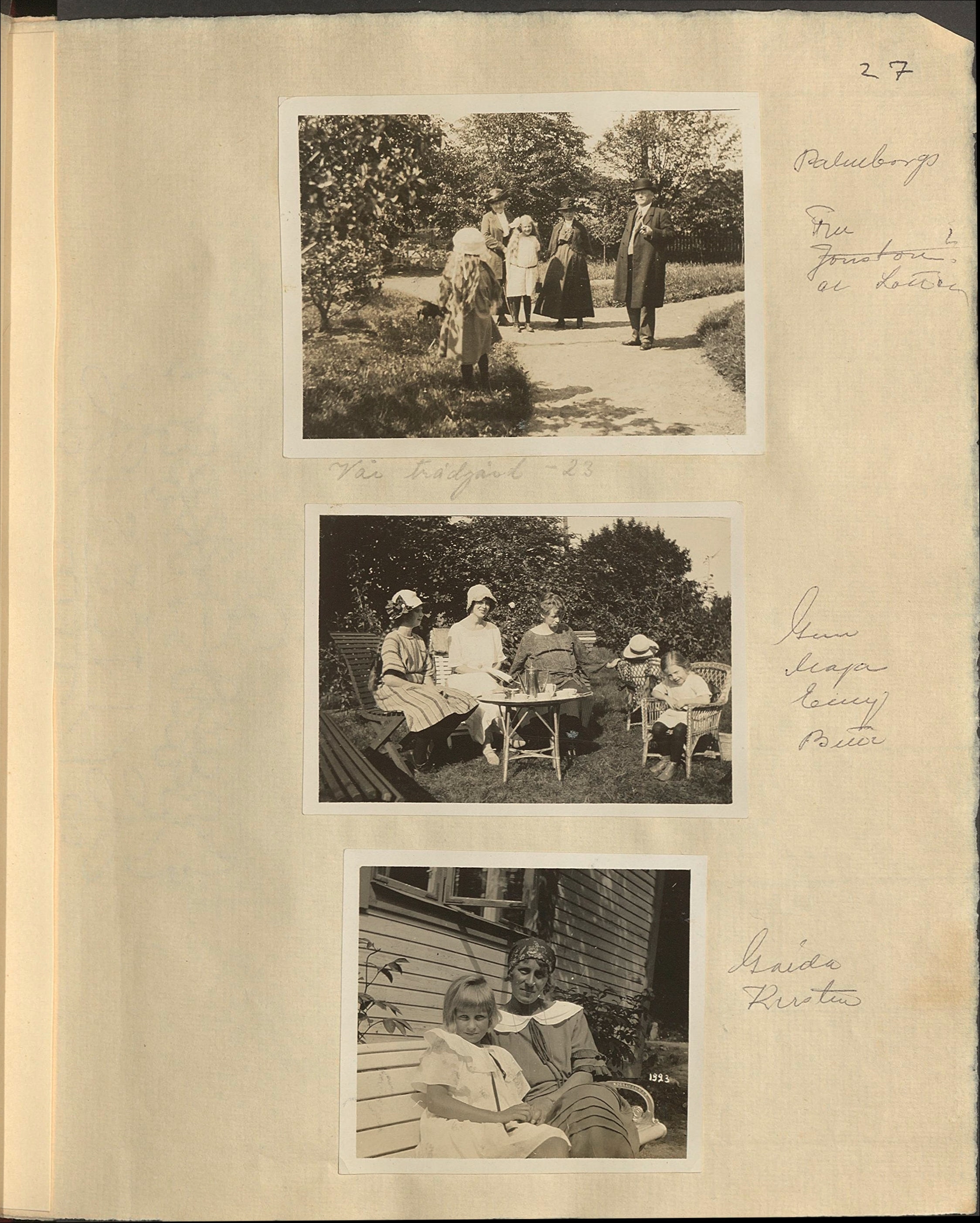 Gunvor f. Borgström Weibels fotoalbum