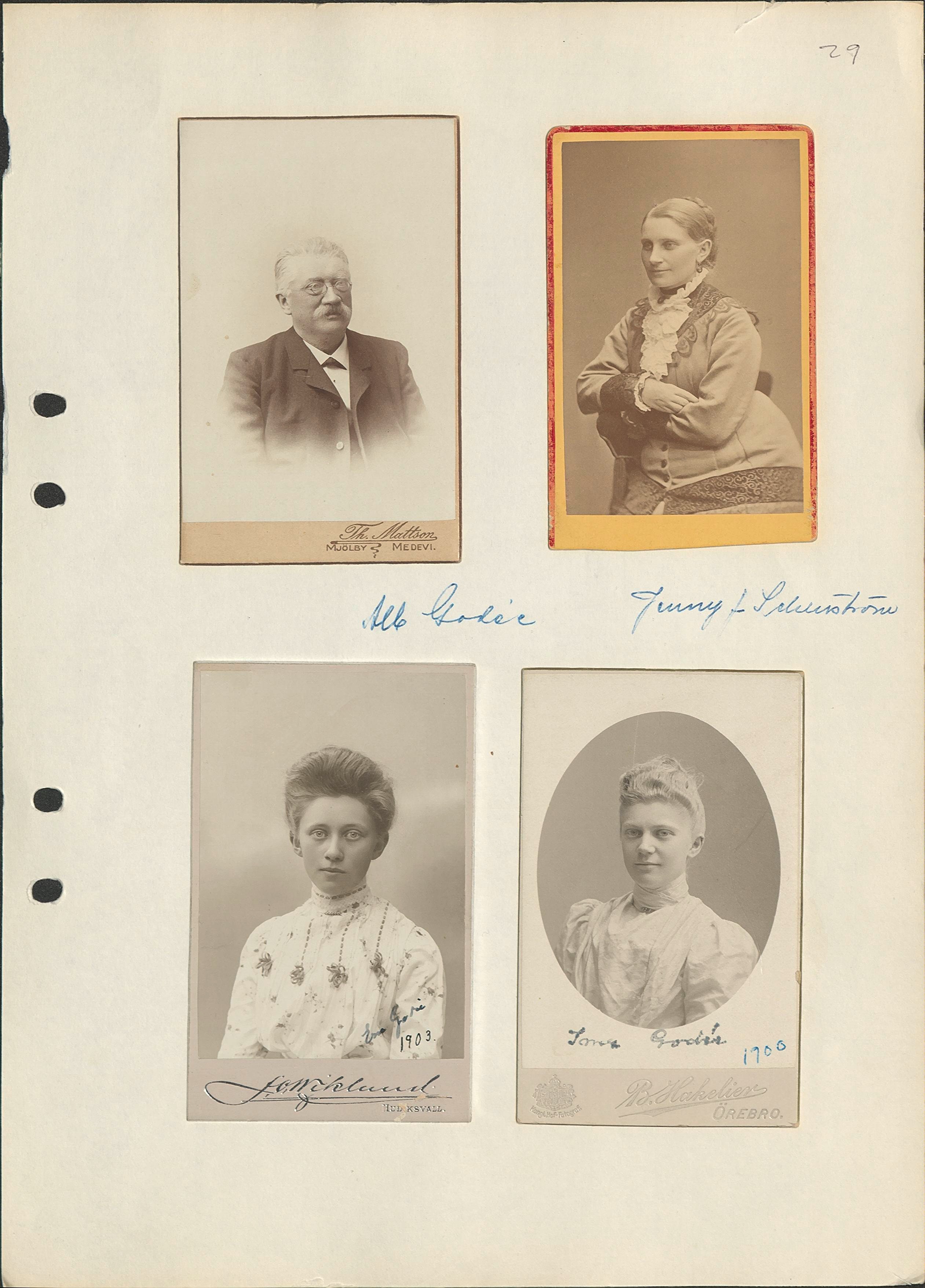 Gustaf Albert Godée med familj