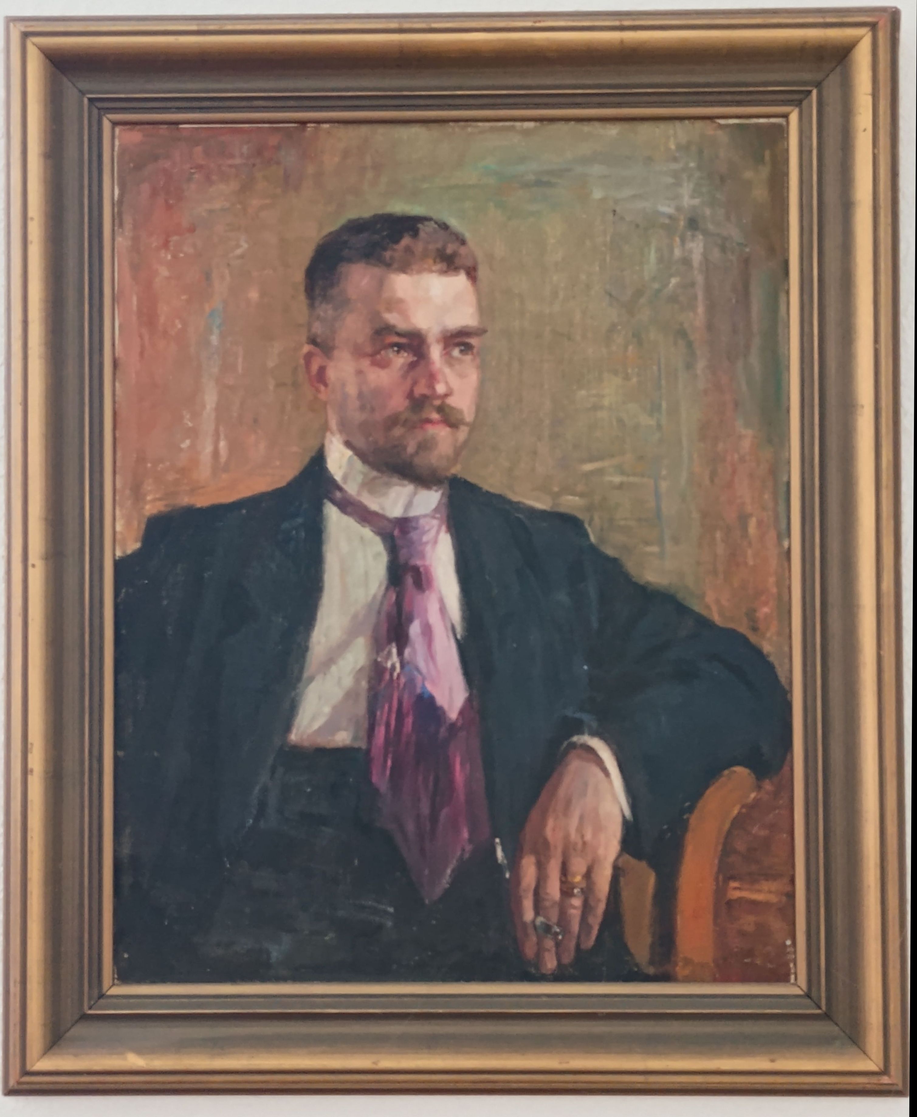 Herman Borgström målad av Emilia Lönblad