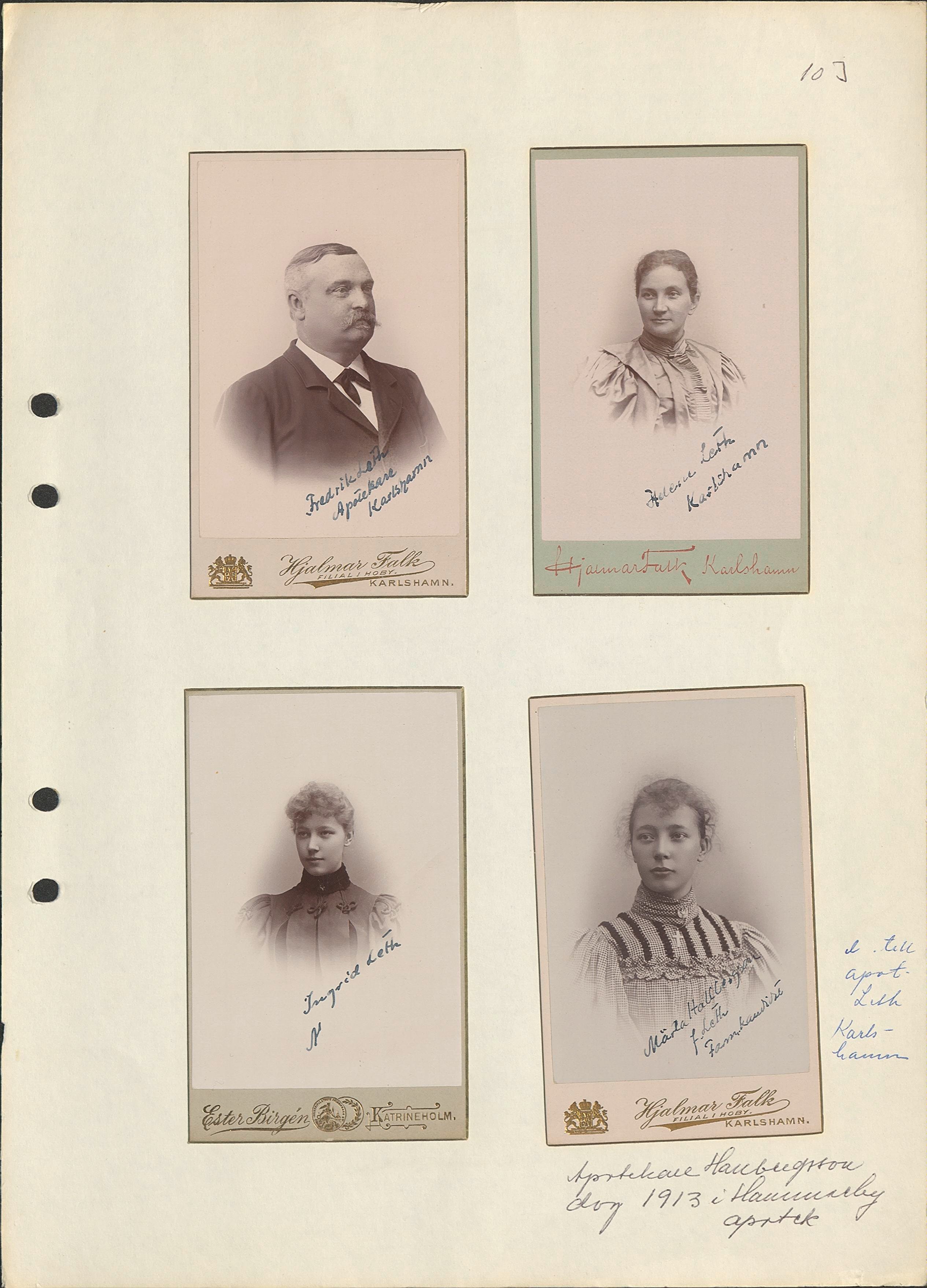 Leth, Torsten Fredrik (1842-1906) i Karlshamn