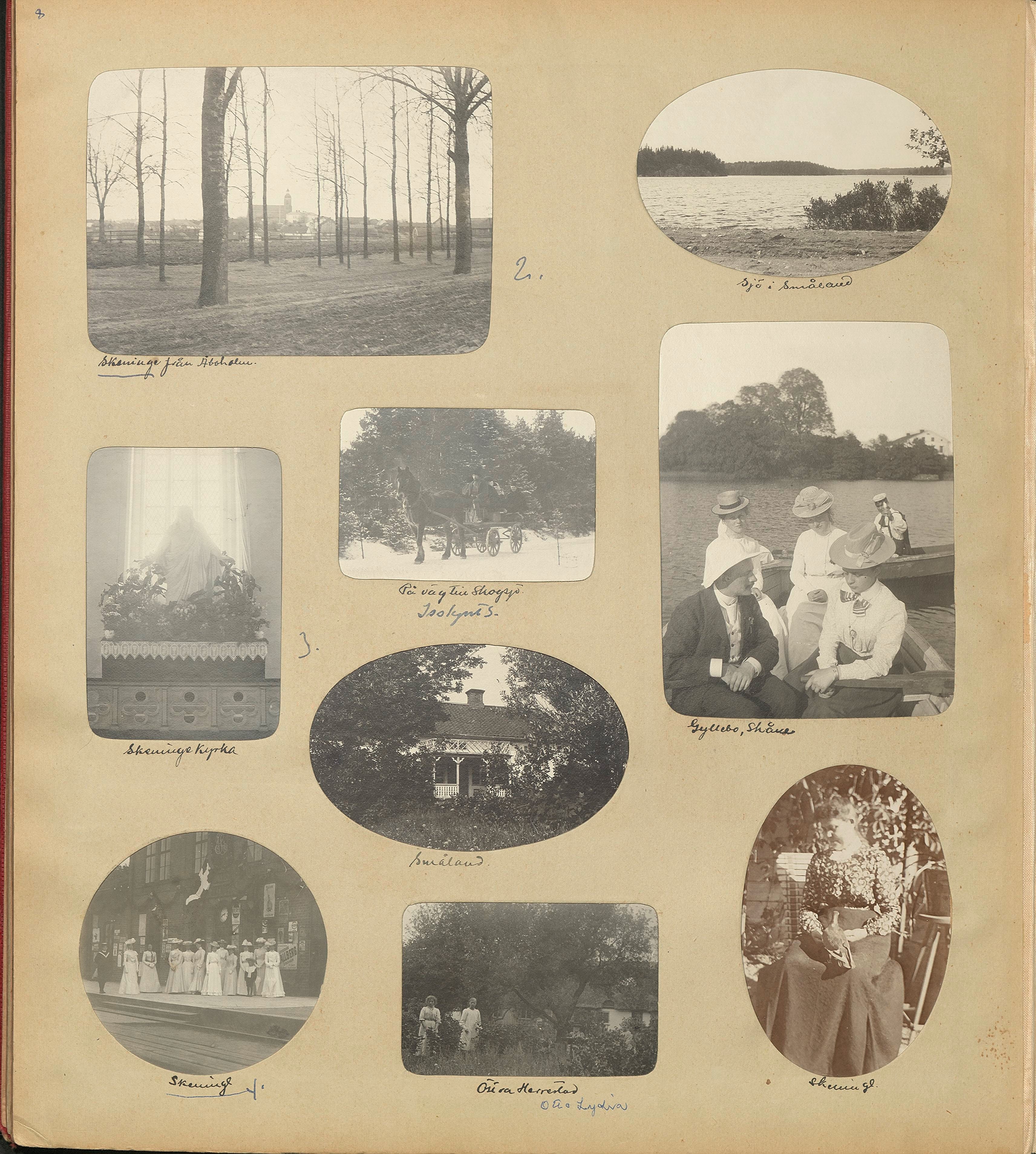 Nils Otto Birger  Borgströms fotoalbum "Kameraskizzer" ca 1901-1904, sid 8