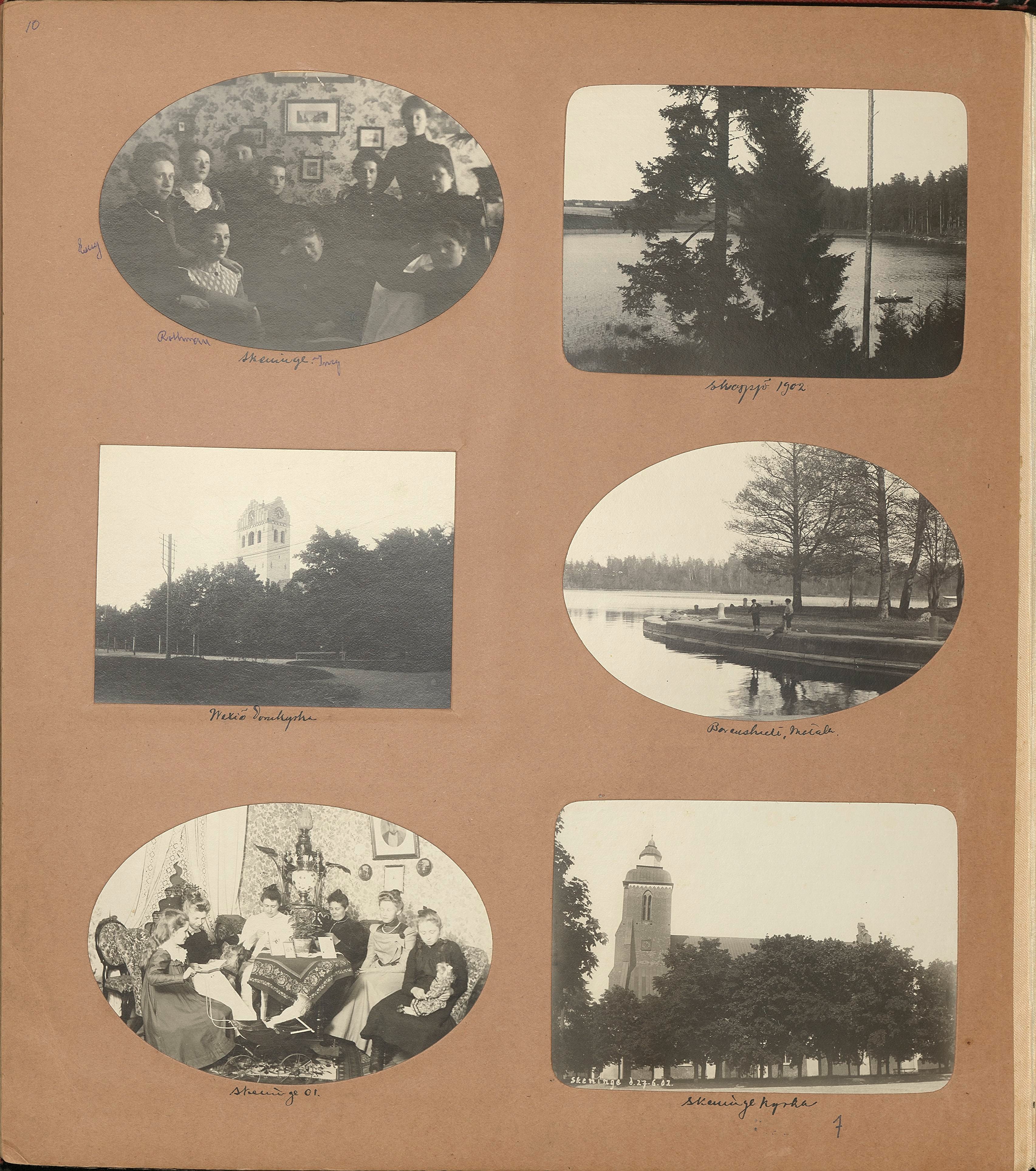 Nils Otto Birger  Borgströms fotoalbum "Kameraskizzer" ca 1901-1904, sid 10
