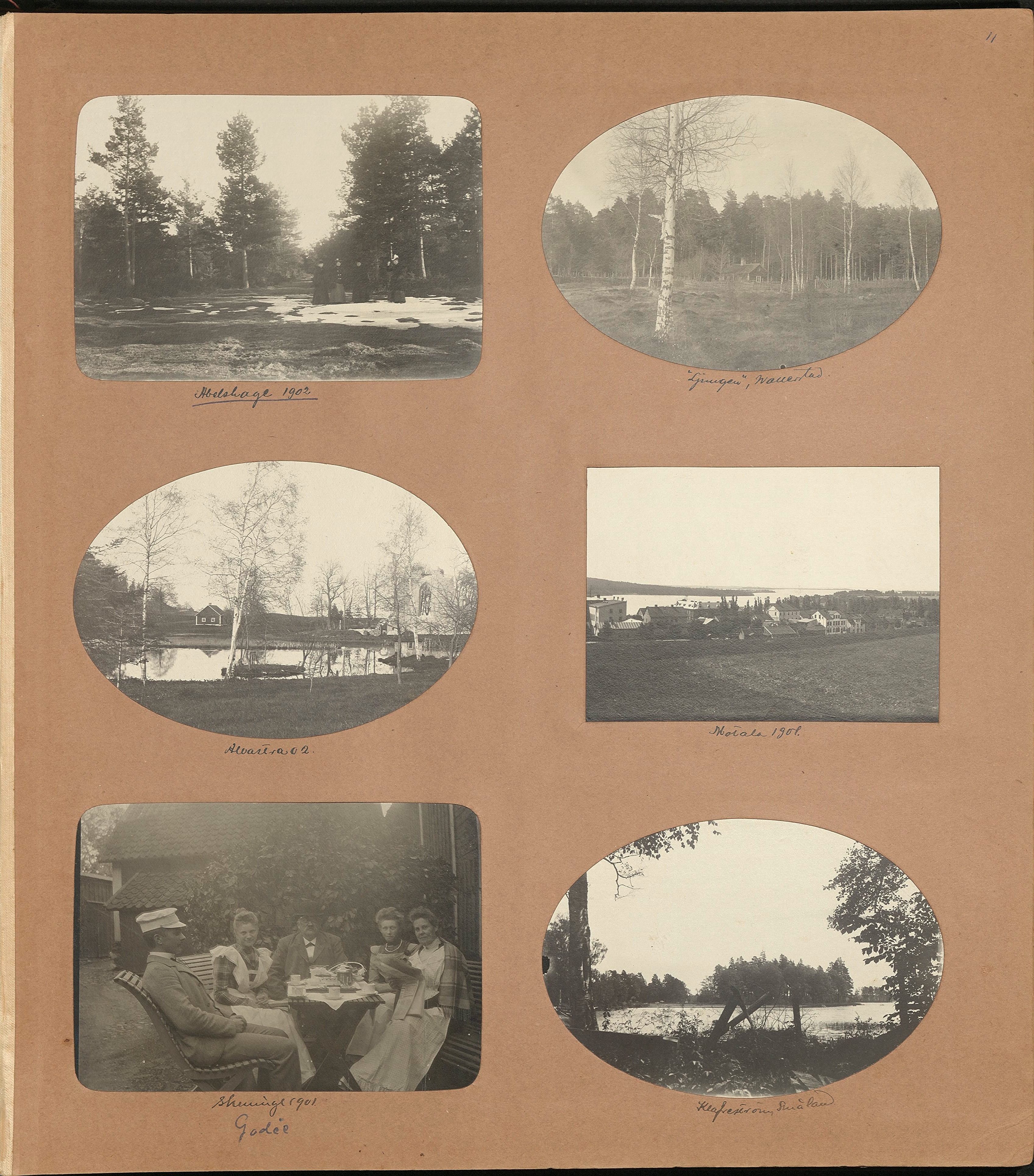 Nils Otto Birger  Borgströms fotoalbum "Kameraskizzer" ca 1901-1904, sid 11