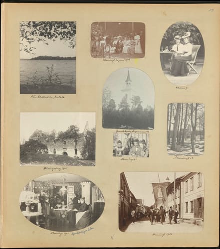 Nils Otto Birger  Borgströms fotoalbum "Kameraskizzer" ca 1901-1904, sid 13