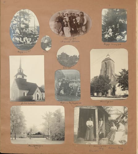 Nils Otto Birger  Borgströms fotoalbum "Kameraskizzer" ca 1901-1904, sid 14
