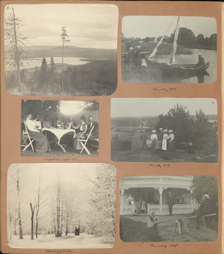 Nils Otto Birger  Borgströms fotoalbum "Kameraskizzer" ca 1901-1904, sid 18