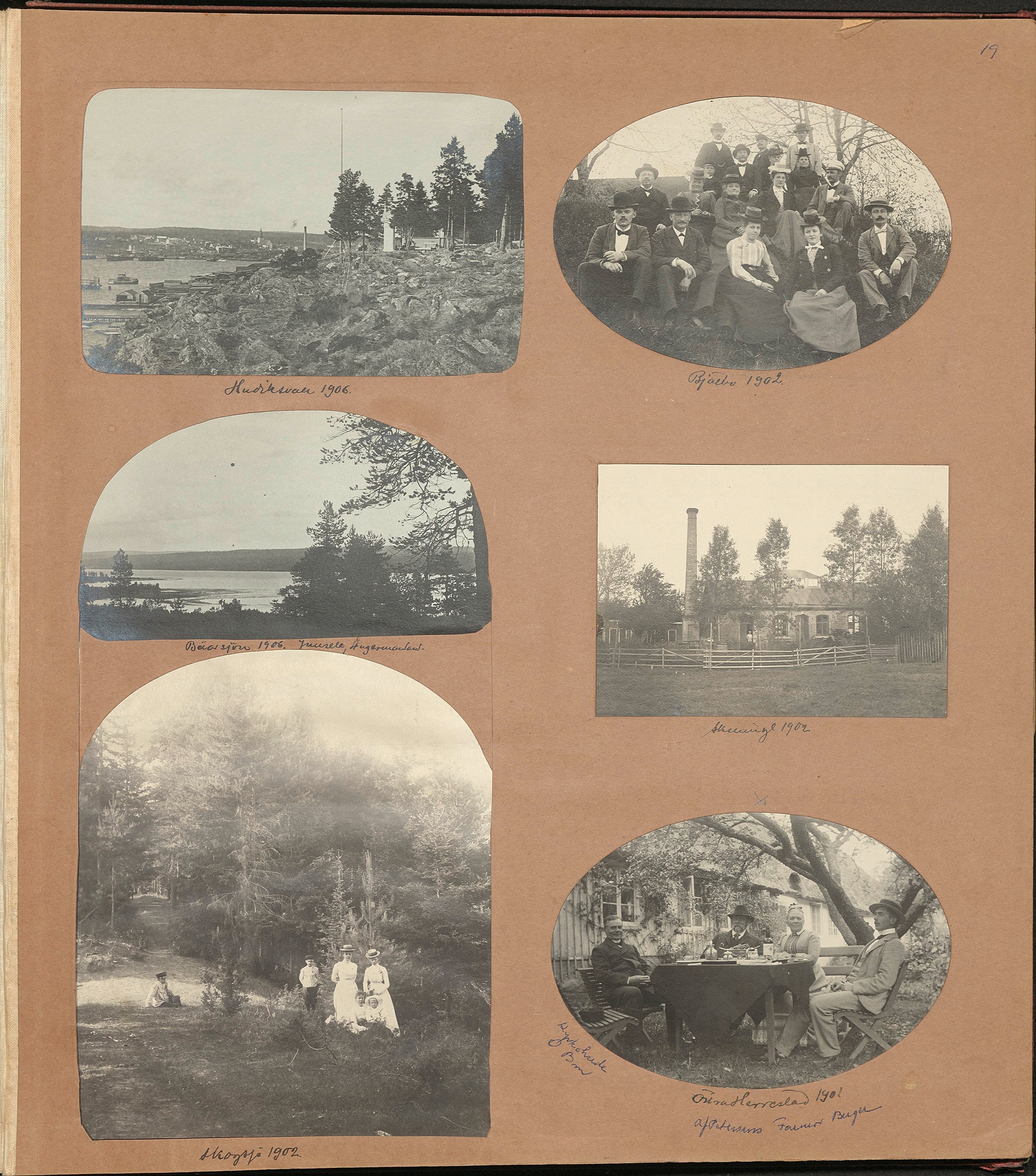 Nils Otto Birger  Borgströms fotoalbum "Kameraskizzer" ca 1901-1904, sid 19