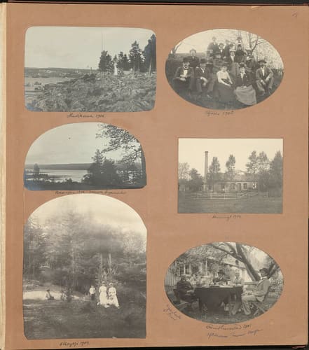Nils Otto Birger  Borgströms fotoalbum "Kameraskizzer" ca 1901-1904, sid 19