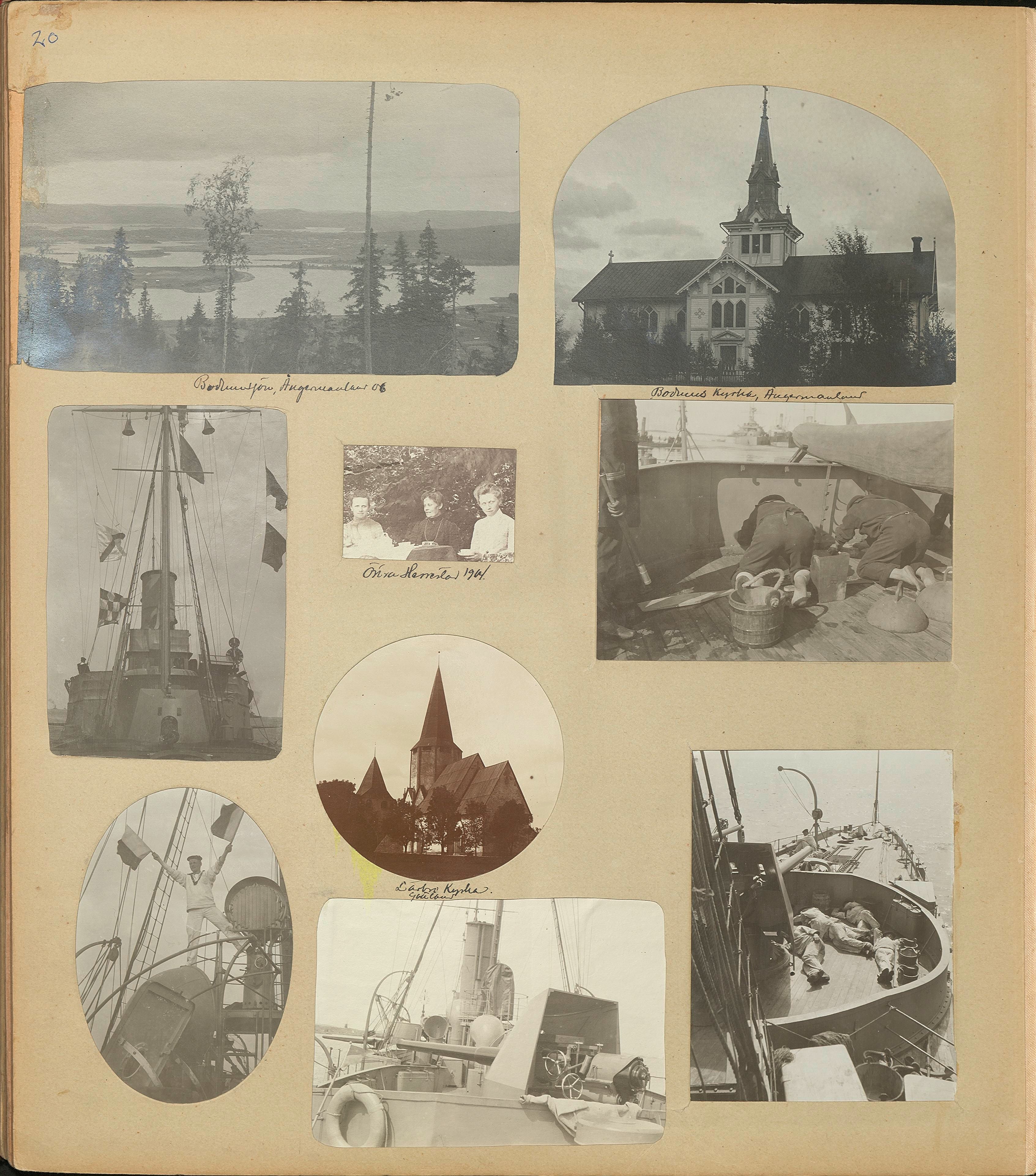 Nils Otto Birger  Borgströms fotoalbum "Kameraskizzer" ca 1901-1904, sid 20