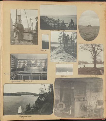 Nils Otto Birger  Borgströms fotoalbum "Kameraskizzer" ca 1901-1904, sid 21