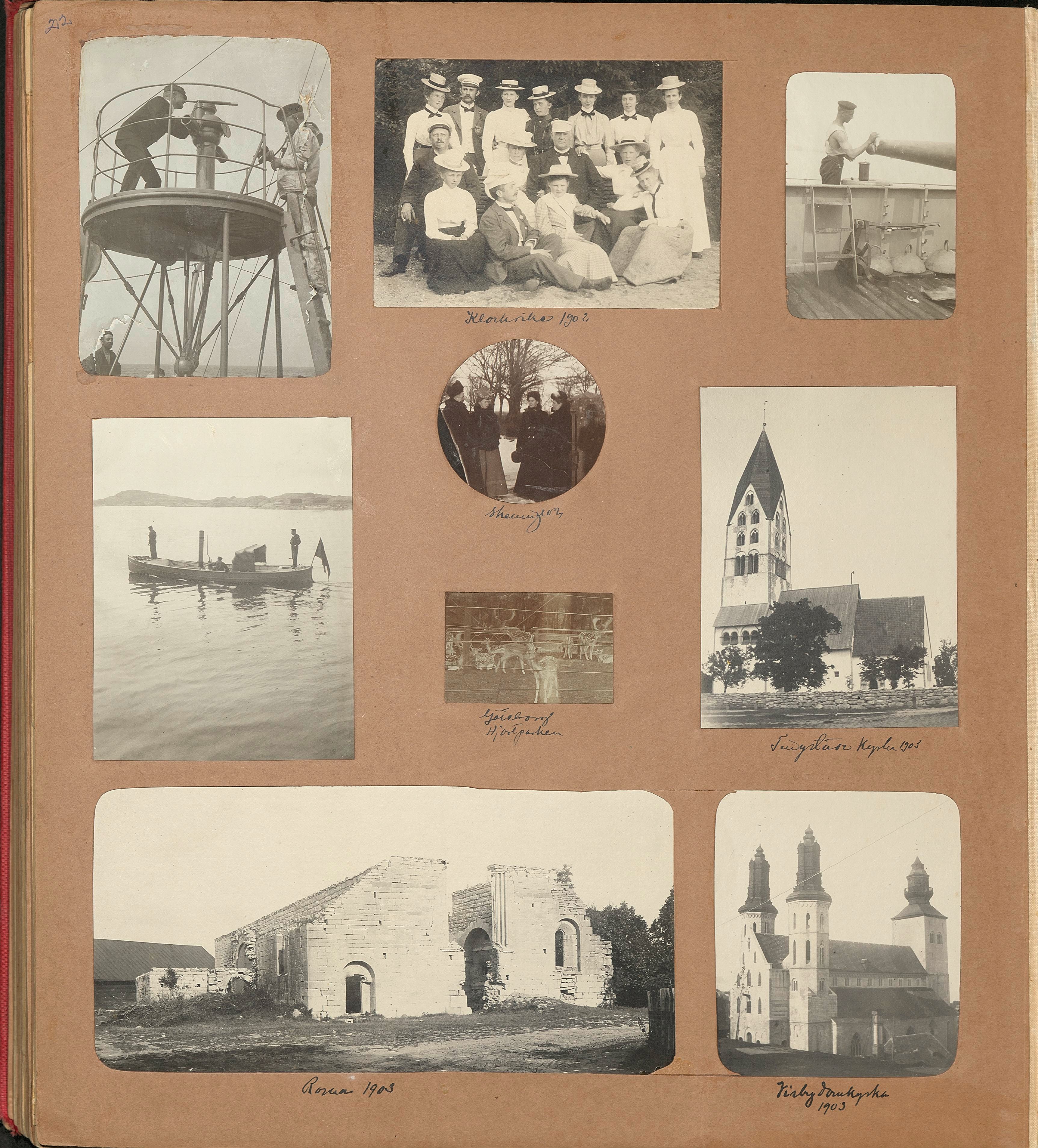 Nils Otto Birger  Borgströms fotoalbum "Kameraskizzer" ca 1901-1904, sid 22