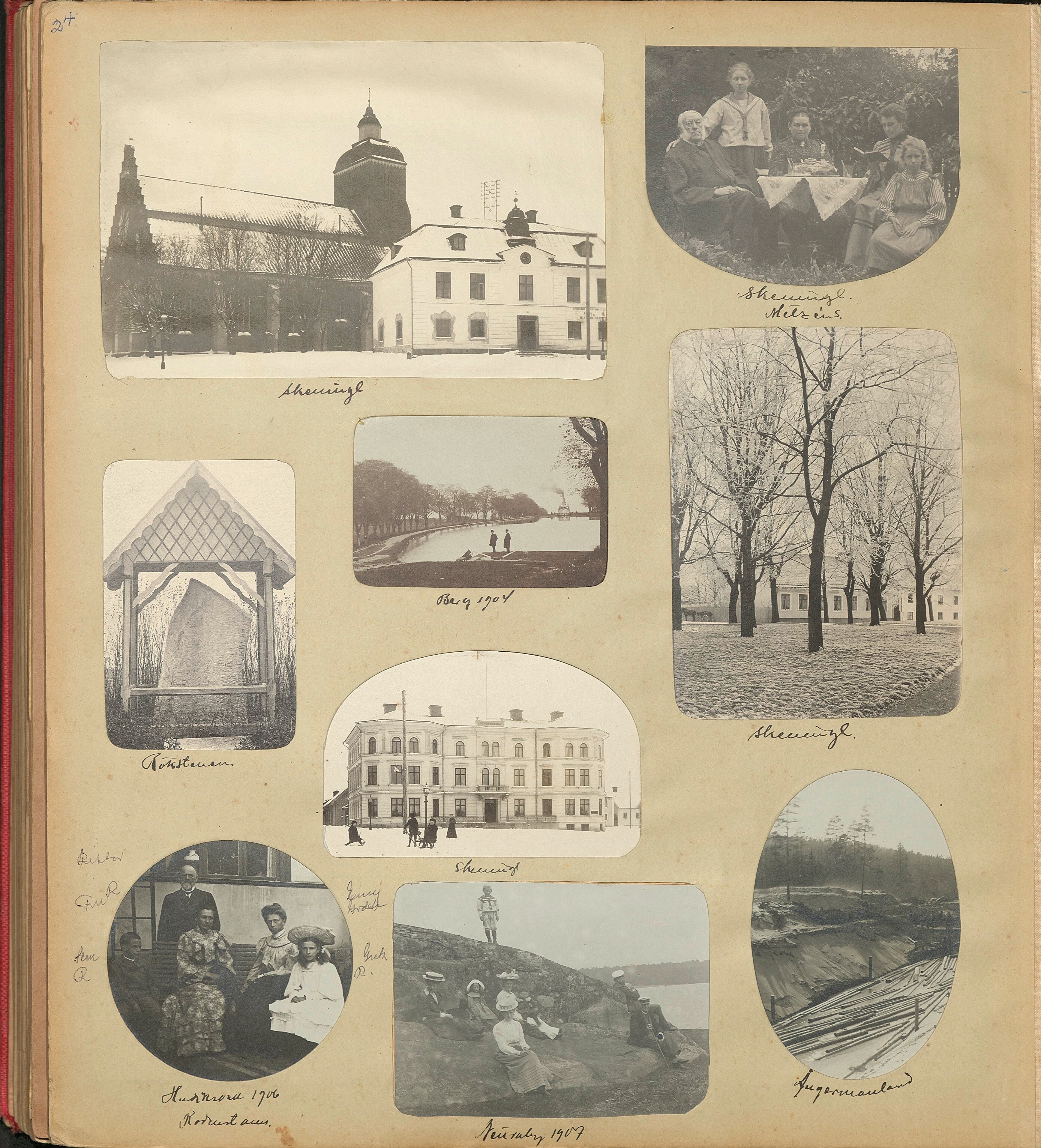 Nils Otto Birger  Borgströms fotoalbum "Kameraskizzer" ca 1901-1904, sid 24
