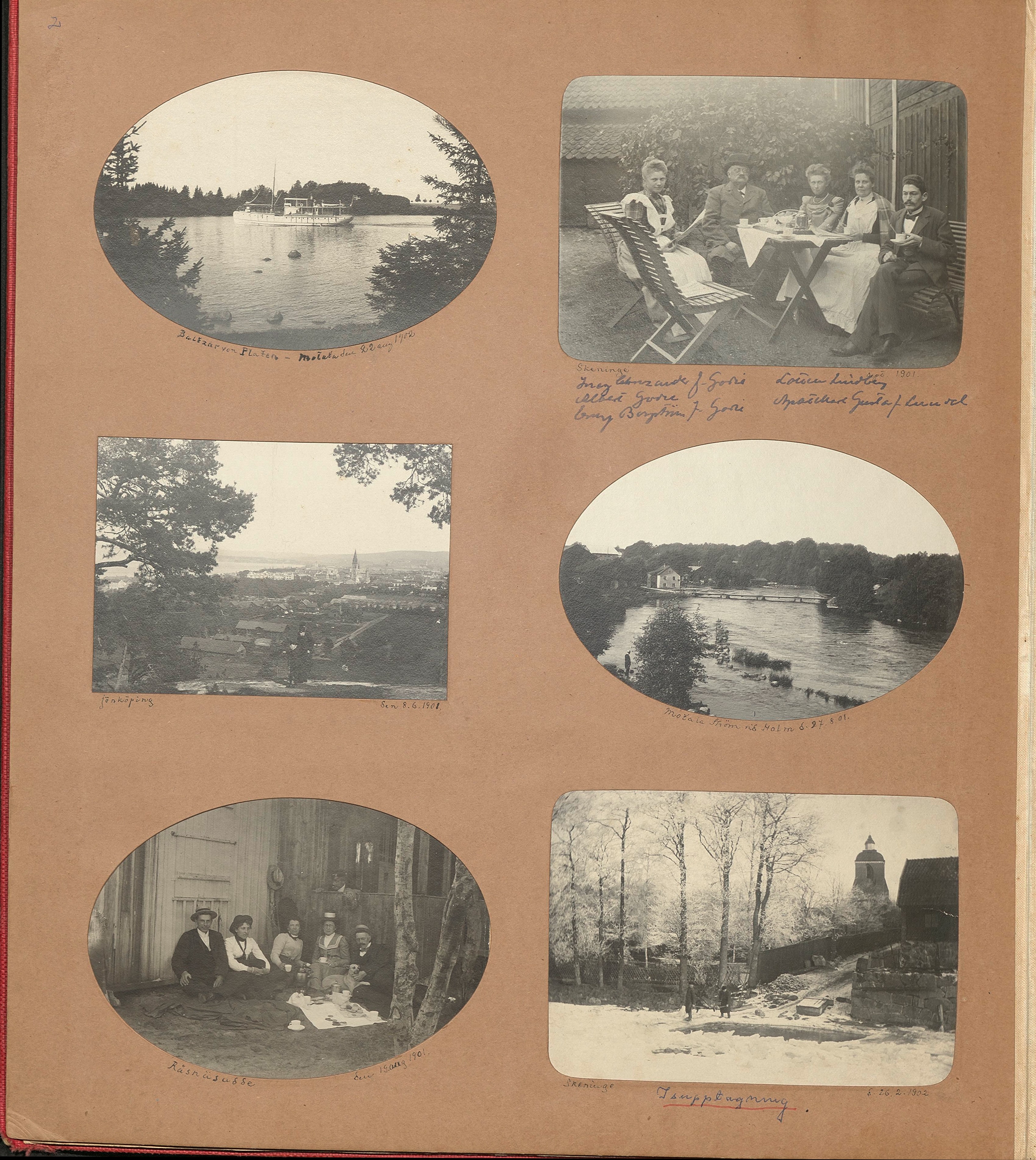 Nils Otto Birger  Borgströms fotoalbum "Kameraskizzer" ca 1901-1904, Sid 2