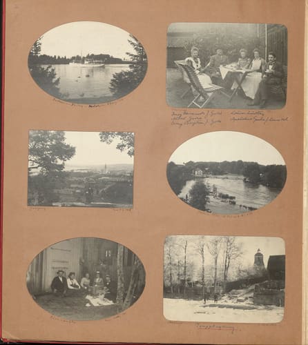Nils Otto Birger  Borgströms fotoalbum "Kameraskizzer" ca 1901-1904, Sid 2