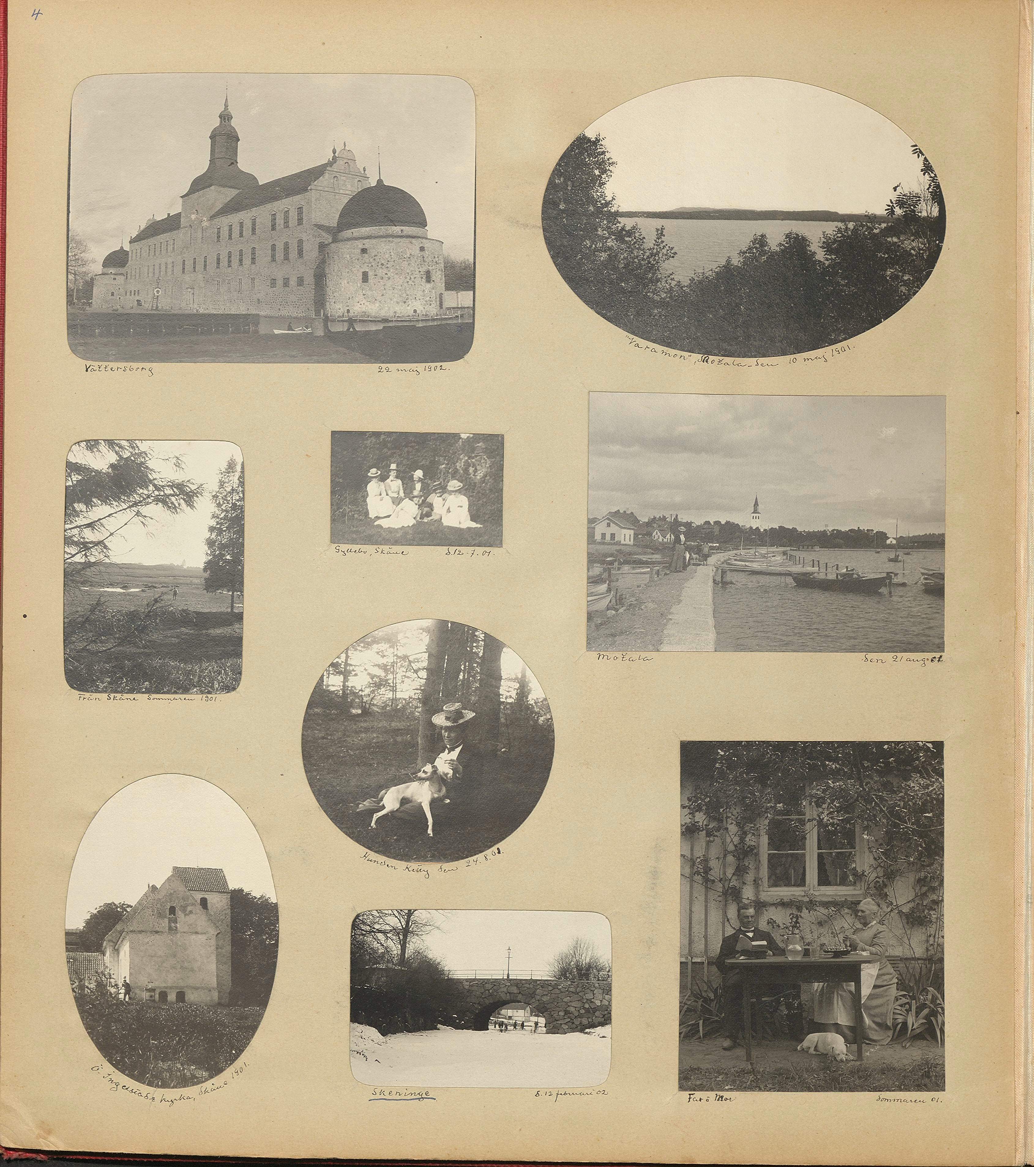 Nils Otto Birger  Borgströms fotoalbum "Kameraskizzer" ca 1901-1904, Sid 4