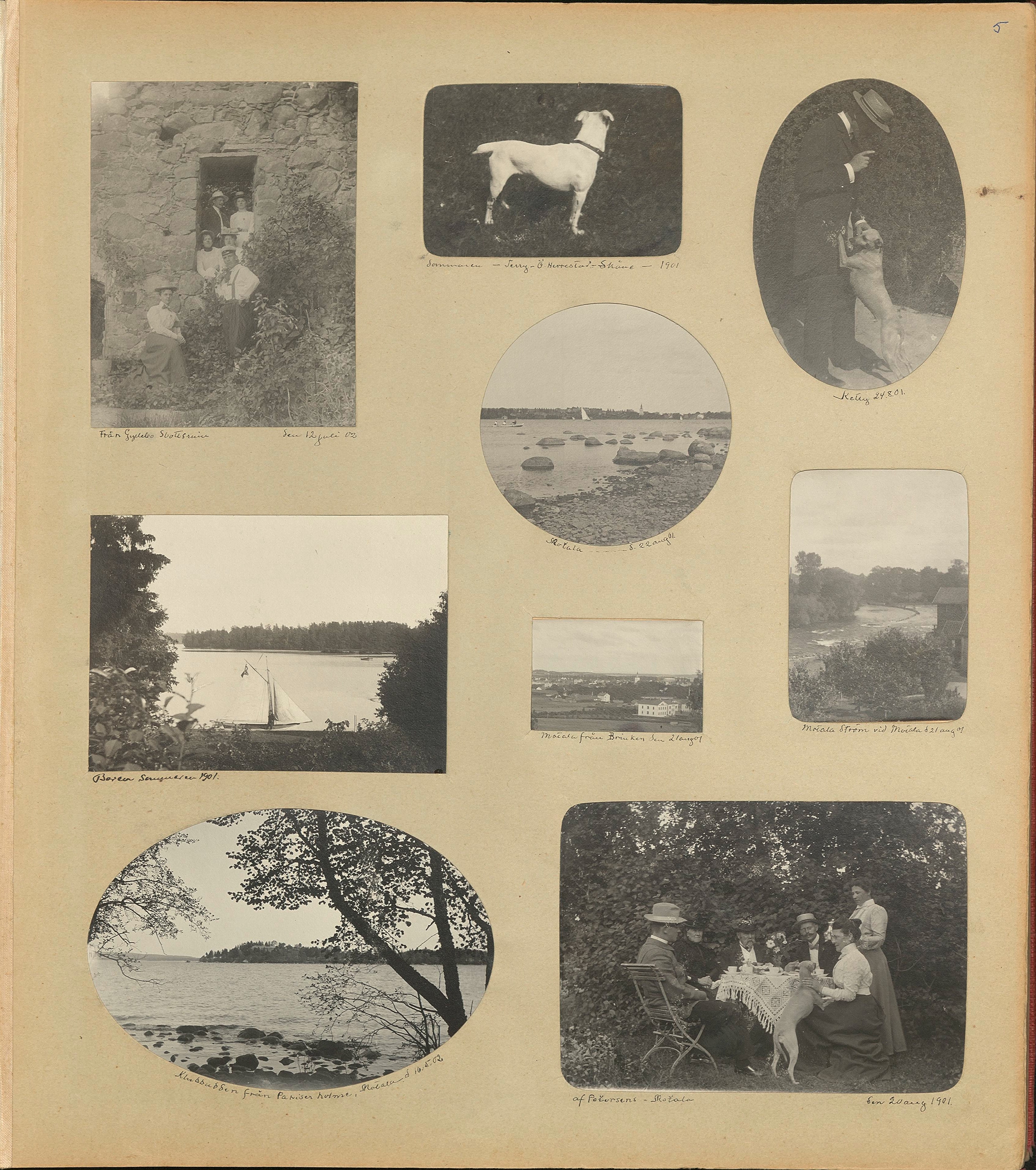 Nils Otto Birger  Borgströms fotoalbum "Kameraskizzer" ca 1901-1904, Sid 5