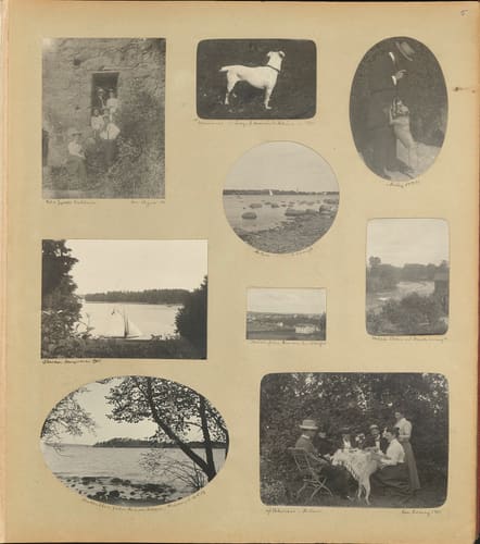 Nils Otto Birger  Borgströms fotoalbum "Kameraskizzer" ca 1901-1904, Sid 5