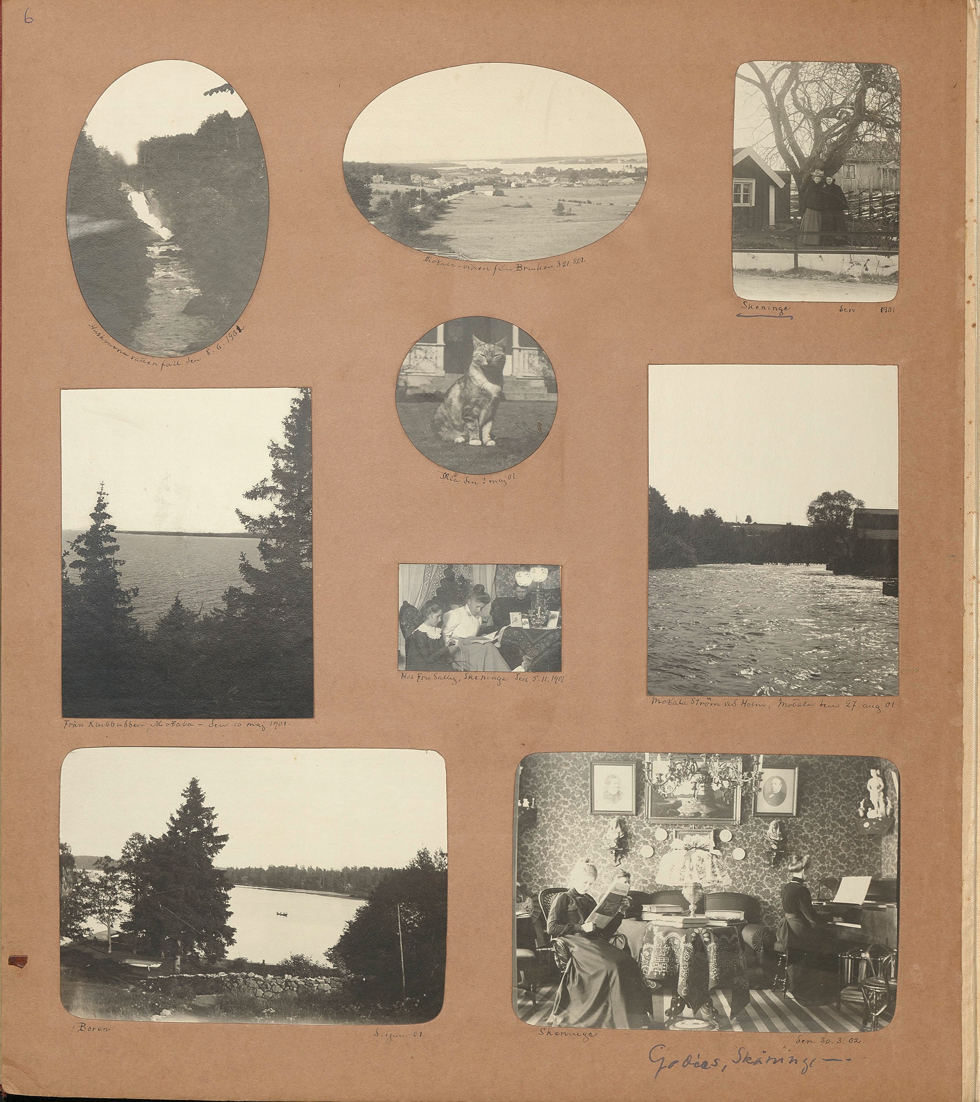 Nils Otto Birger  Borgströms fotoalbum "Kameraskizzer" ca 1901-1904, Sid 6