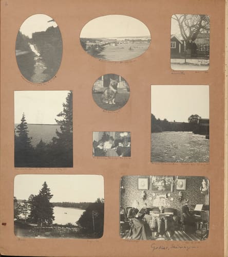 Nils Otto Birger  Borgströms fotoalbum "Kameraskizzer" ca 1901-1904, Sid 6