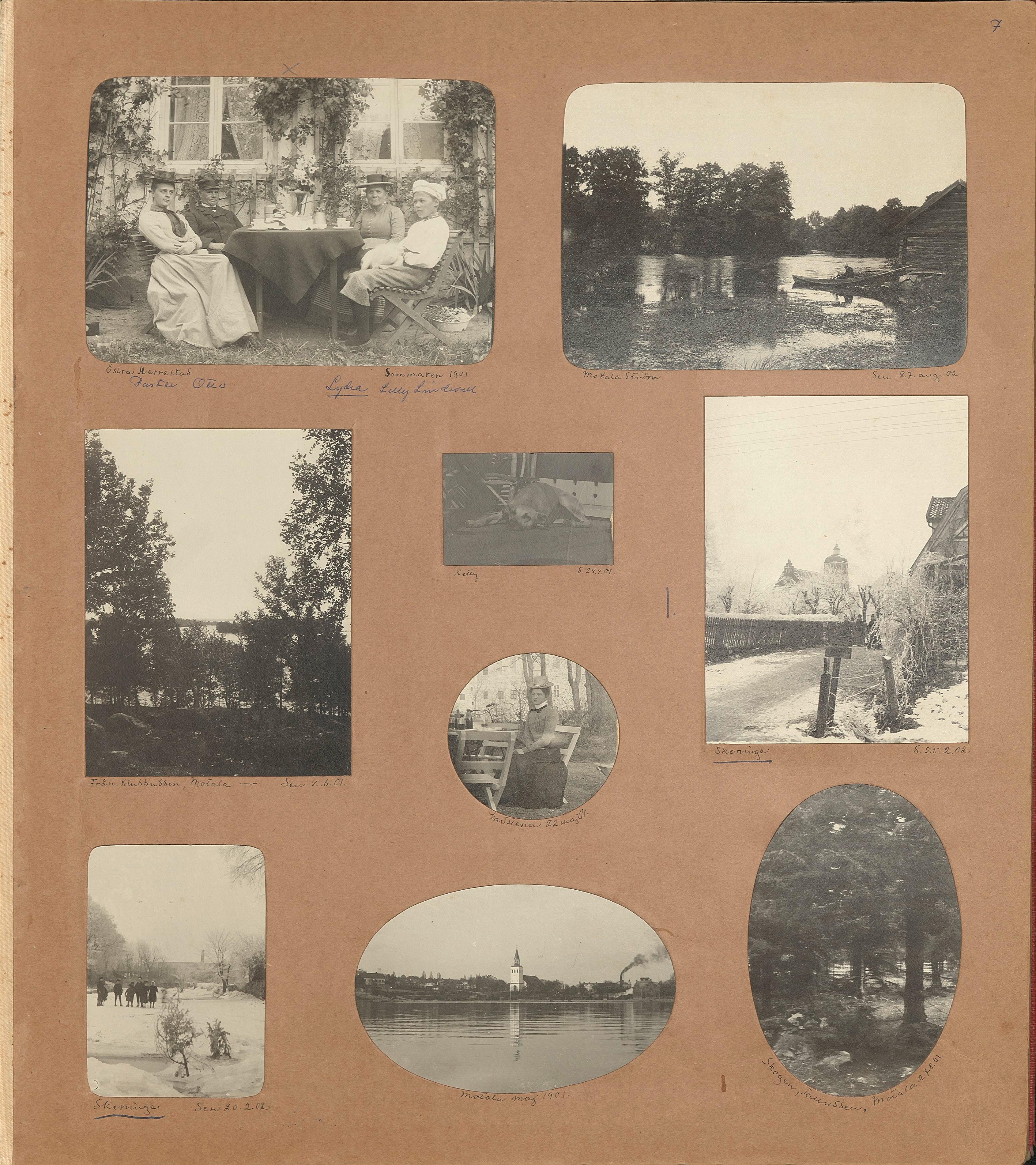 Nils Otto Birger  Borgströms fotoalbum "Kameraskizzer" ca 1901-1904, Sid 7