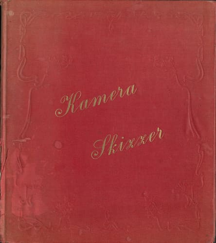 Nils Otto Birger  Borgströms fotoalbum "Kameraskizzer" ca 1901-1904, Främre omslag