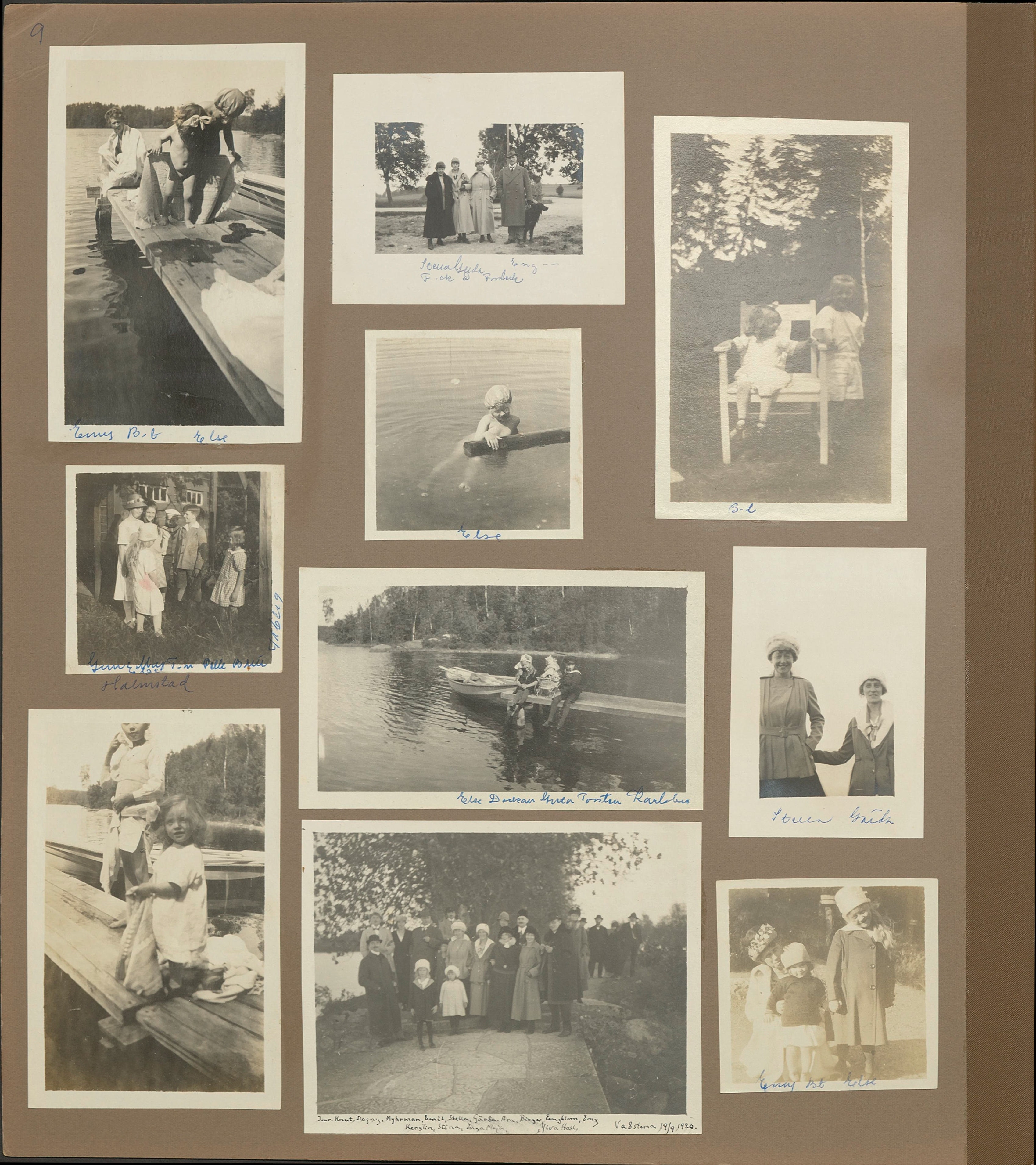 Stort album från Birger Borgström till Gun 1946
