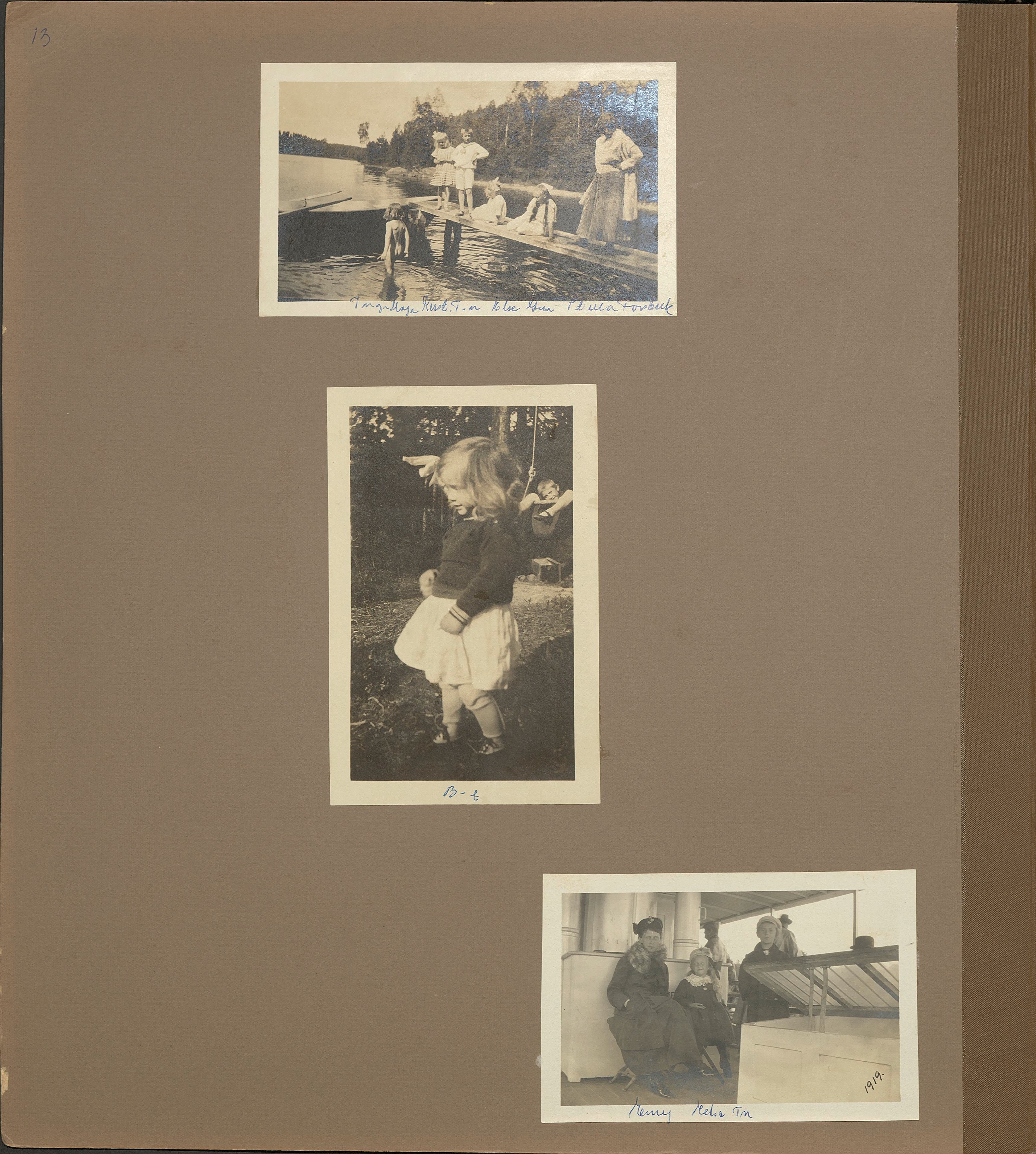 Stort album från Birger Borgström till Gun 1946