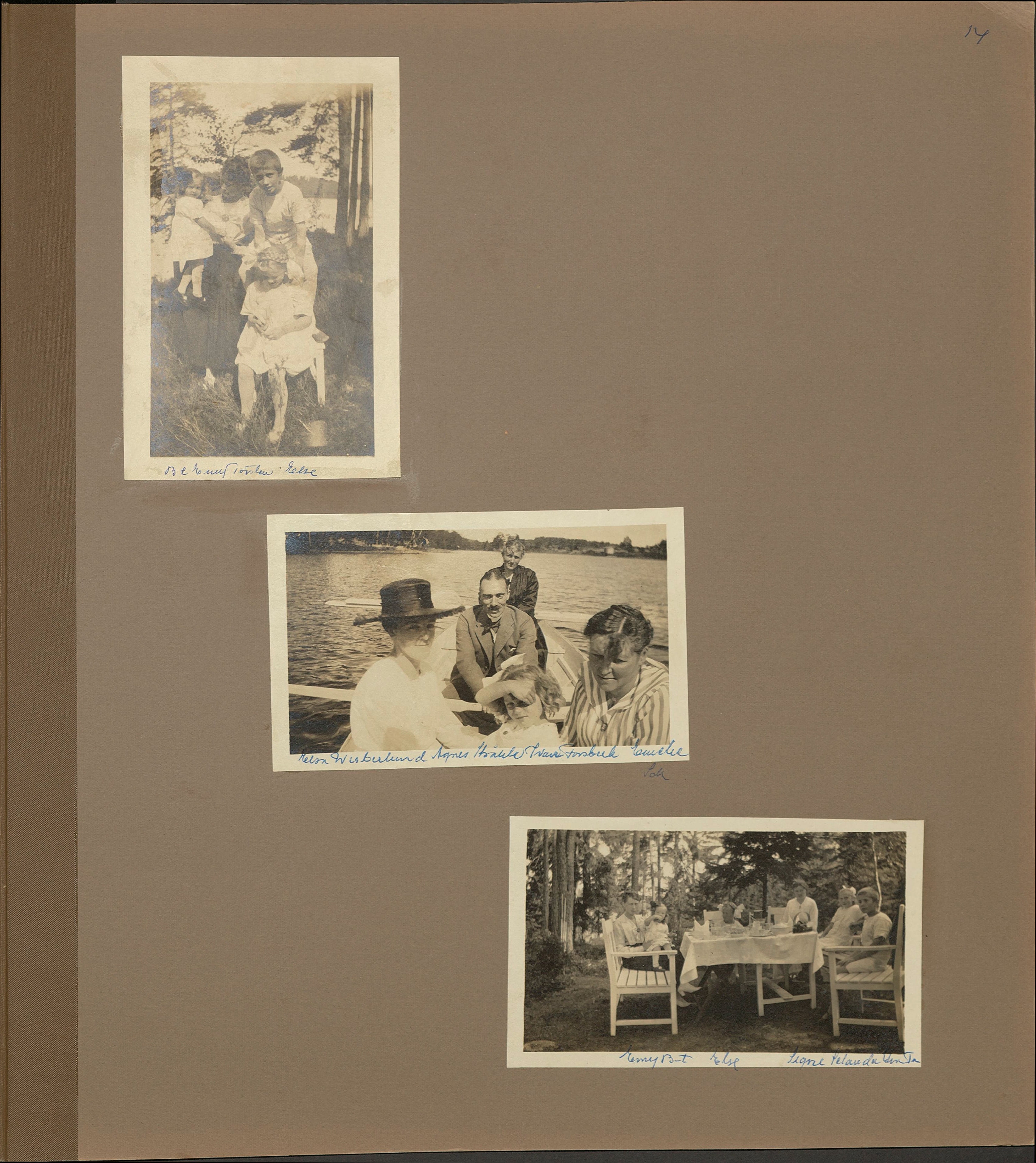 Stort album från Birger Borgström till Gun 1946