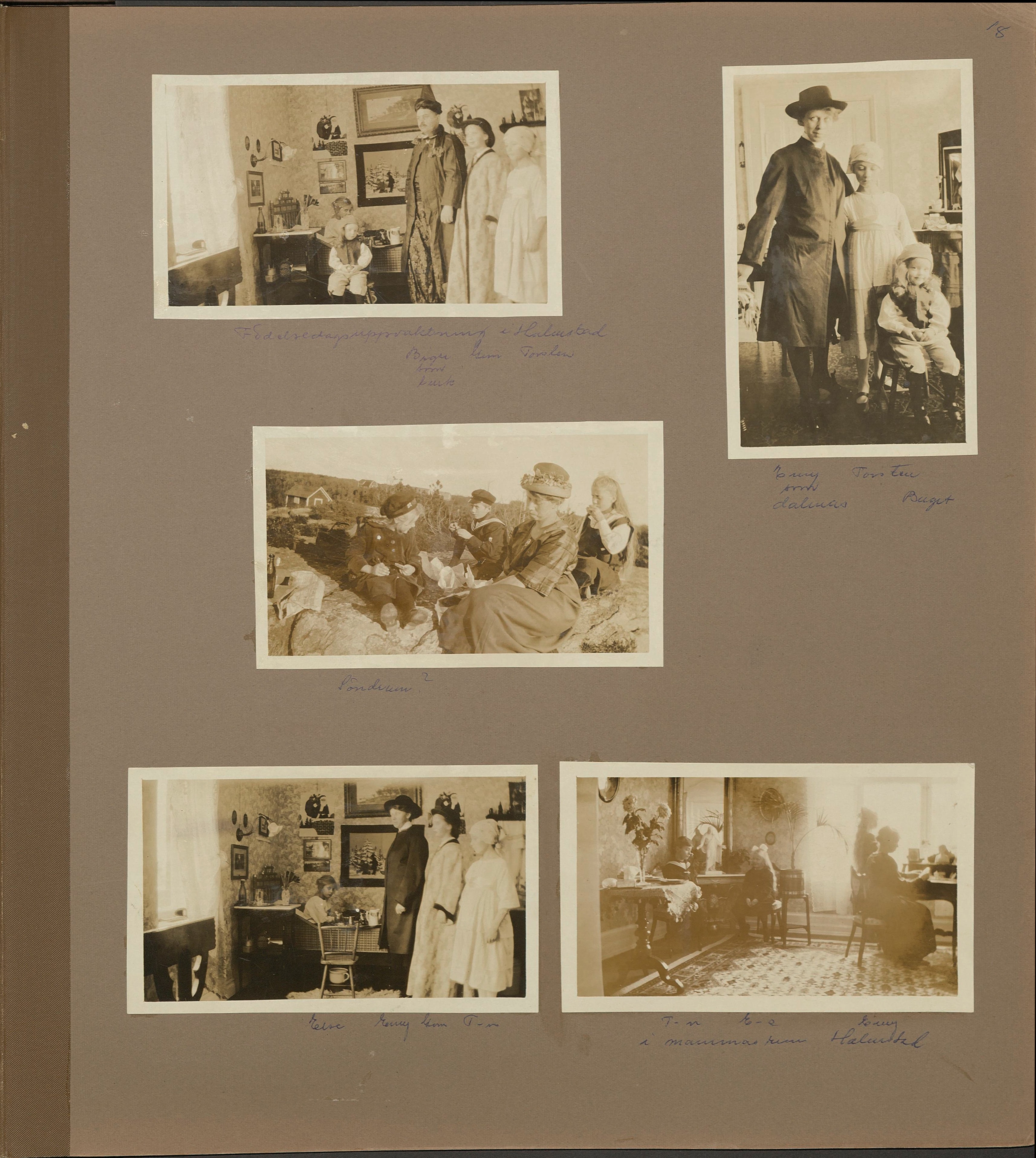 Stort album från Birger Borgström till Gun 1946