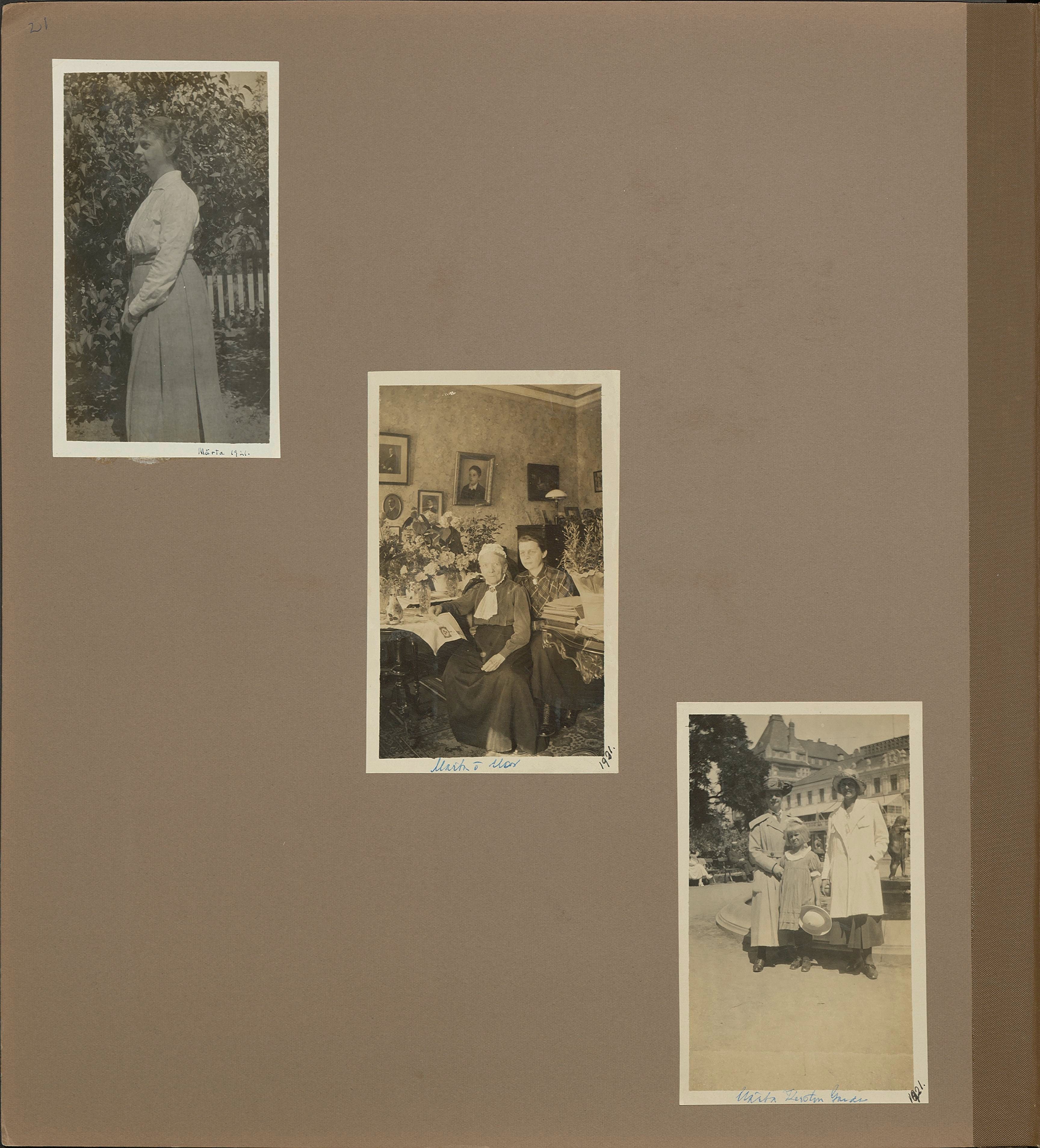 Stort album från Birger Borgström till Gun 1946