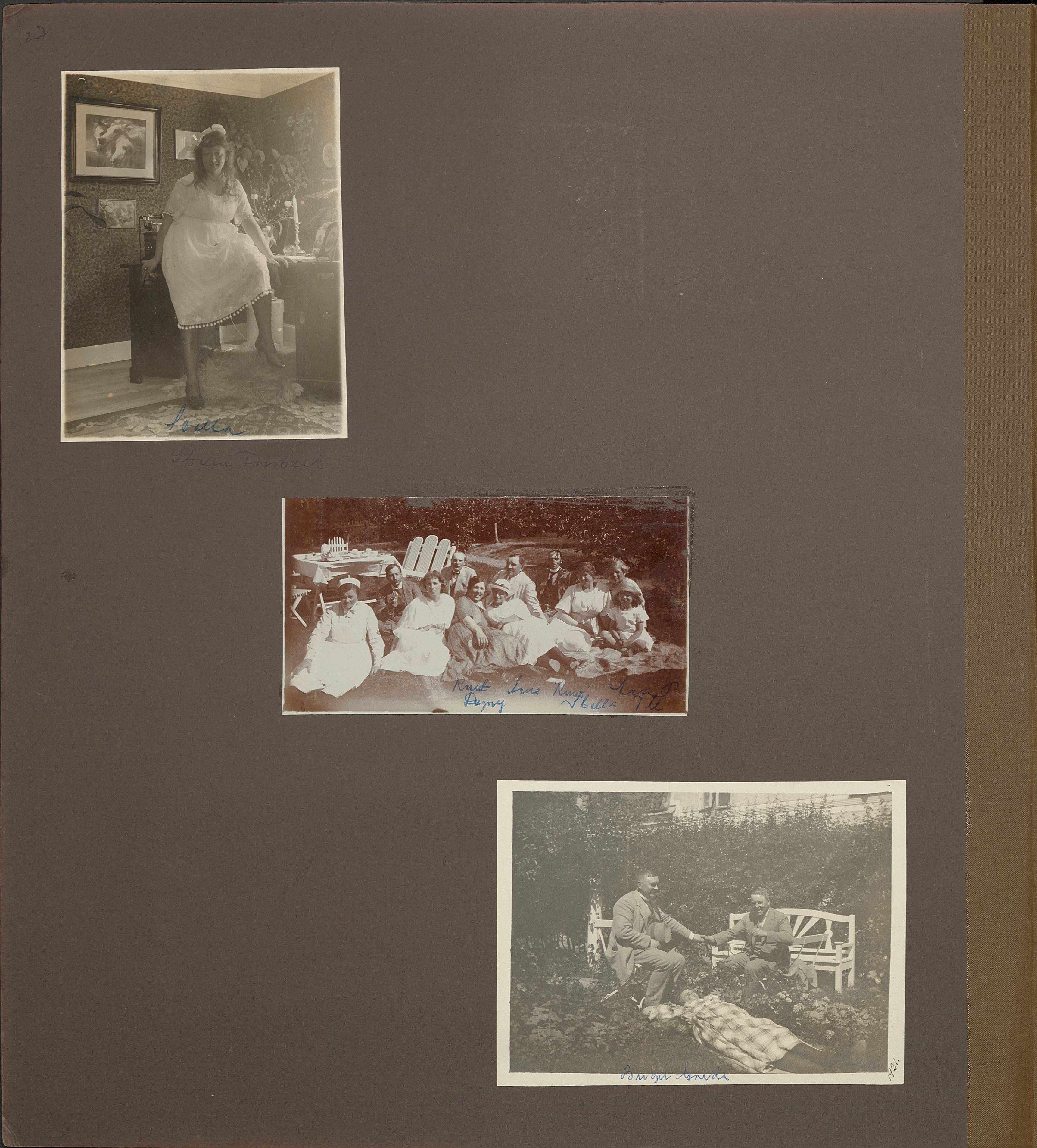 Stort album från Birger Borgström till Gun 1946