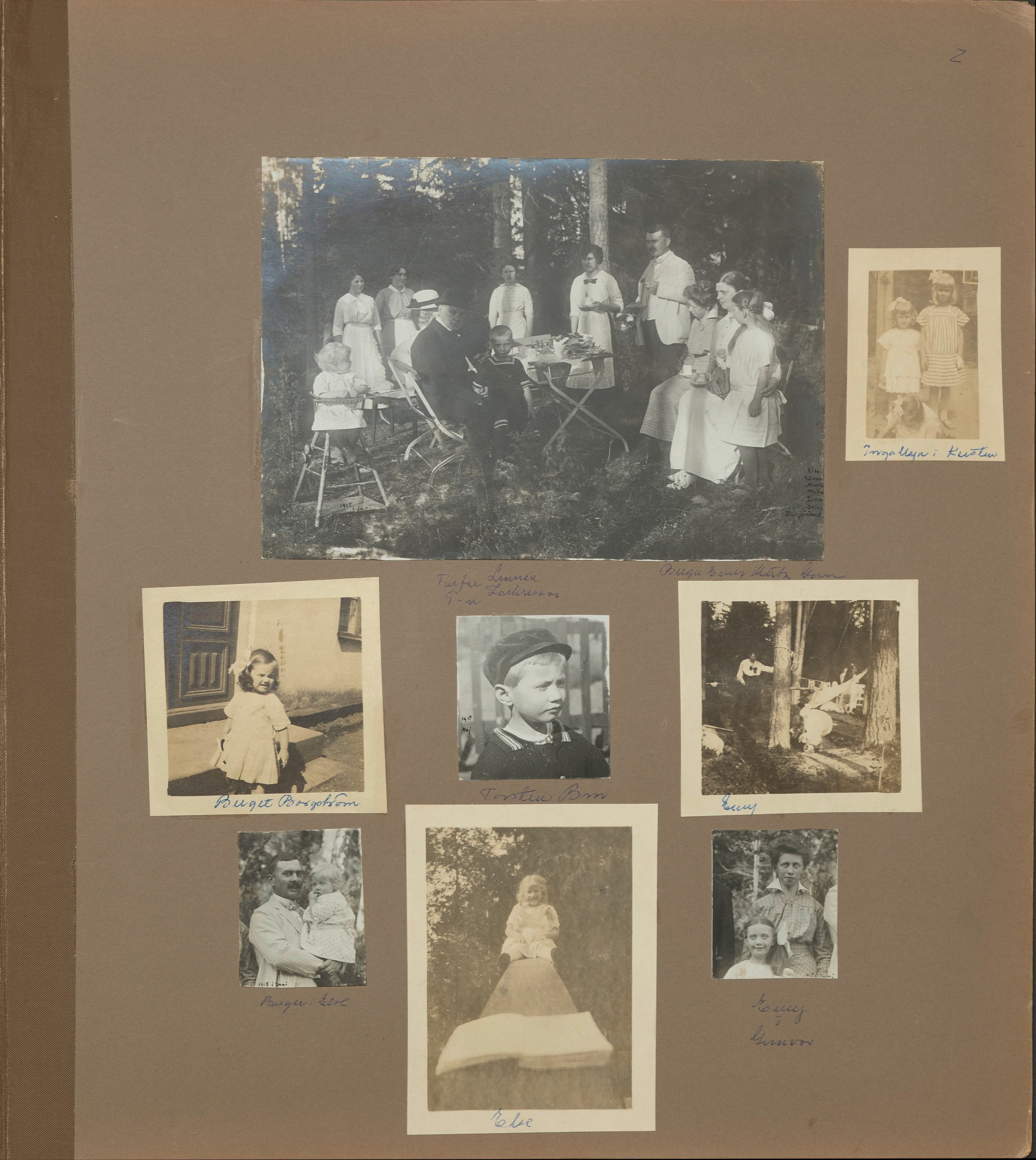 Stort album från Birger Borgström till Gun 1946