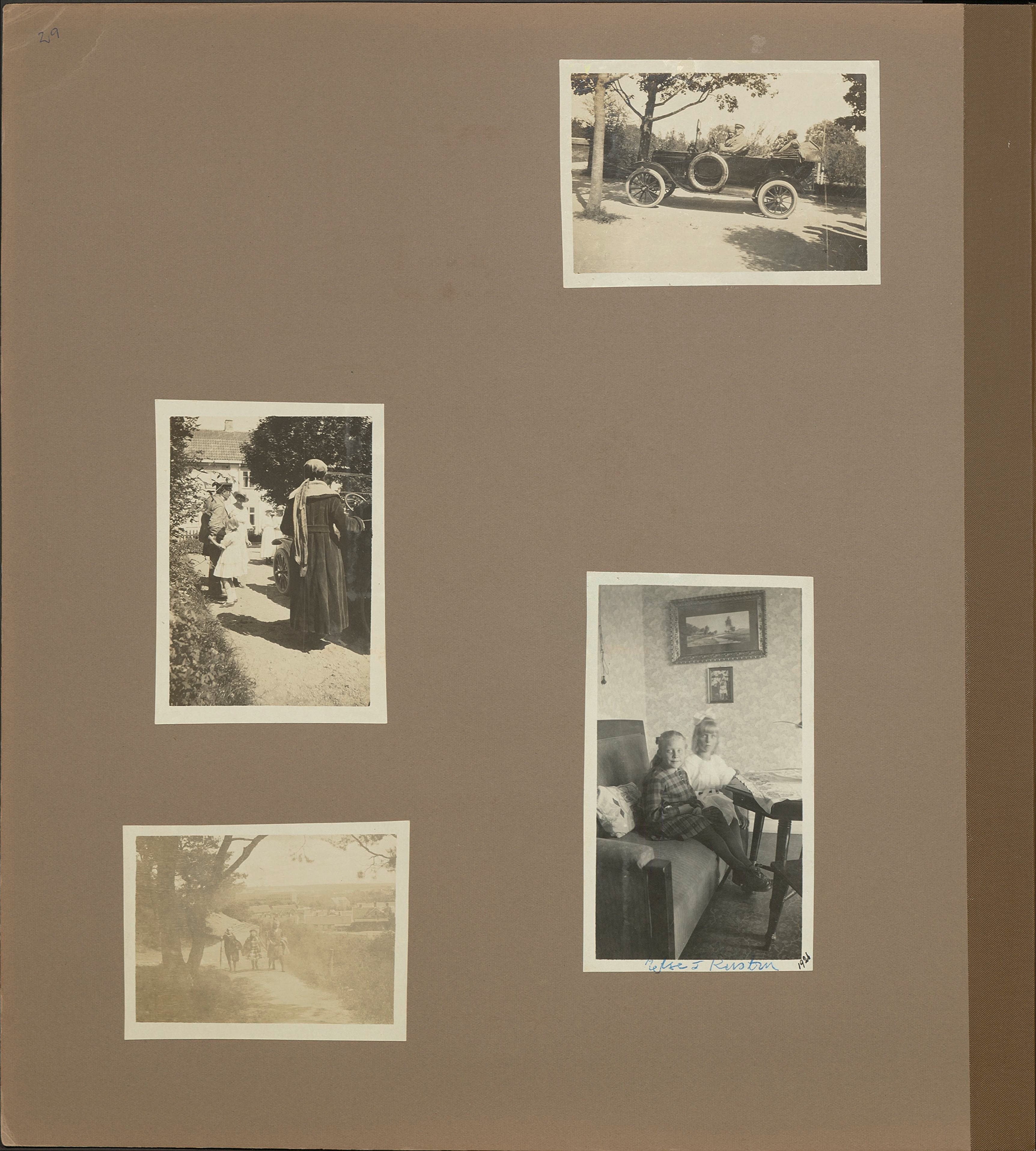 Stort album från Birger Borgström till Gun 1946